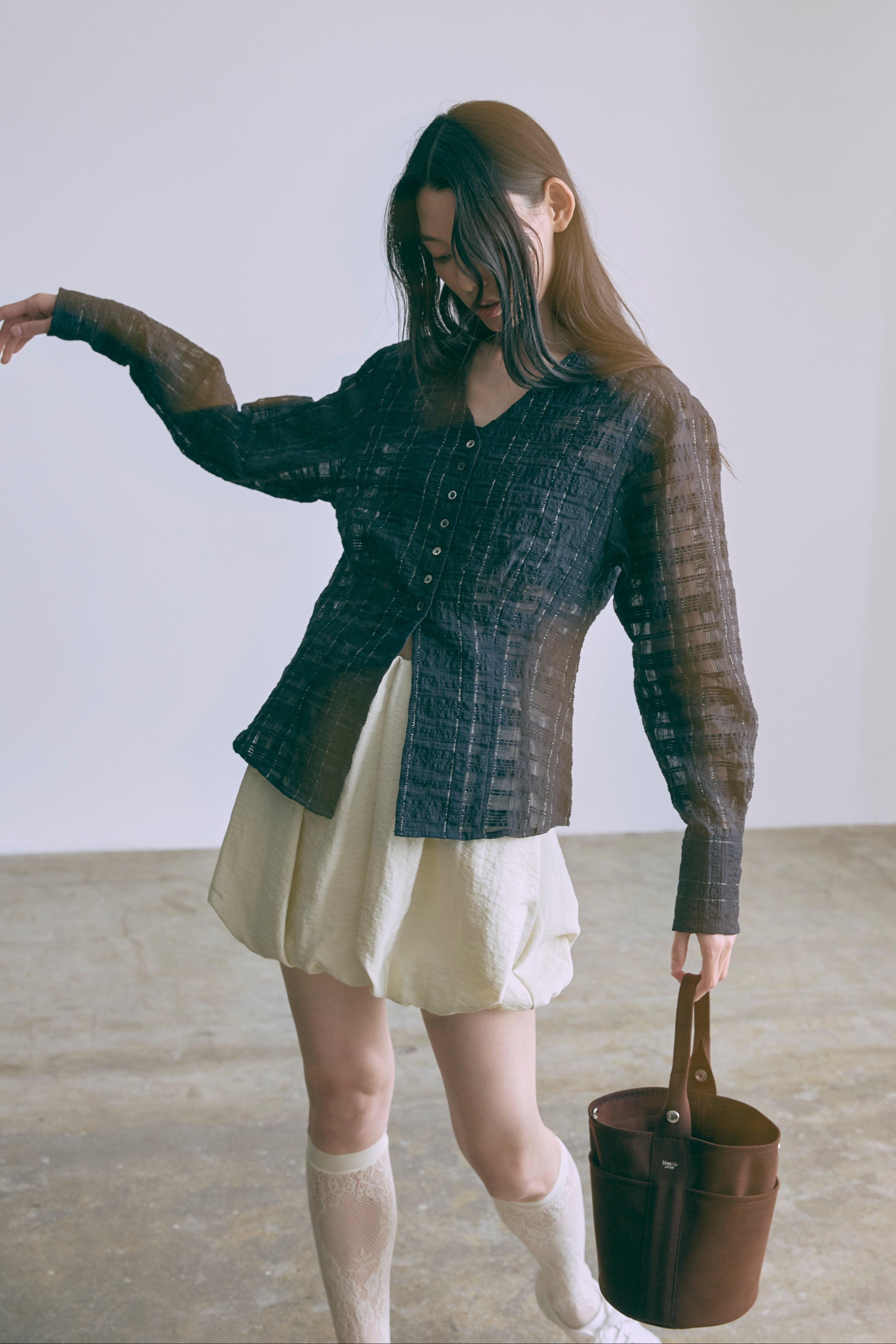 着用カラー:ネイビー モデル身長:174㎝