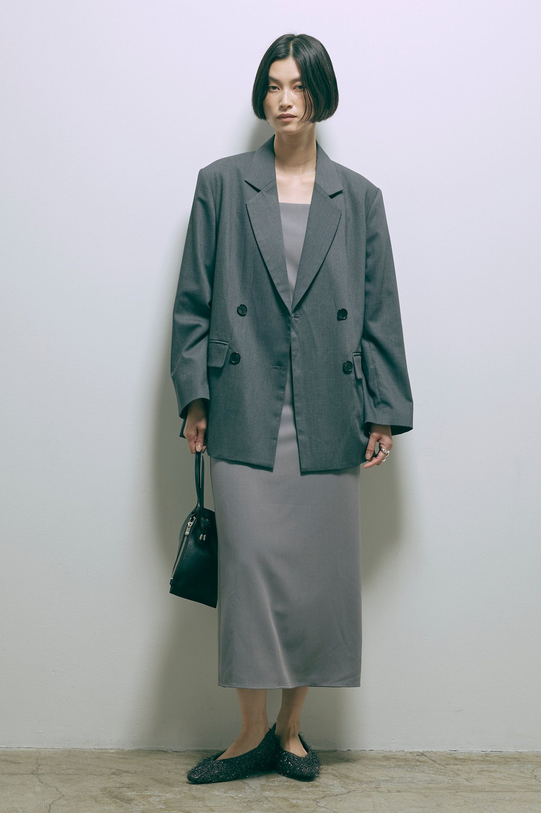 着用カラー:杢グレー 着用サイズ:1 モデル身長:170cm