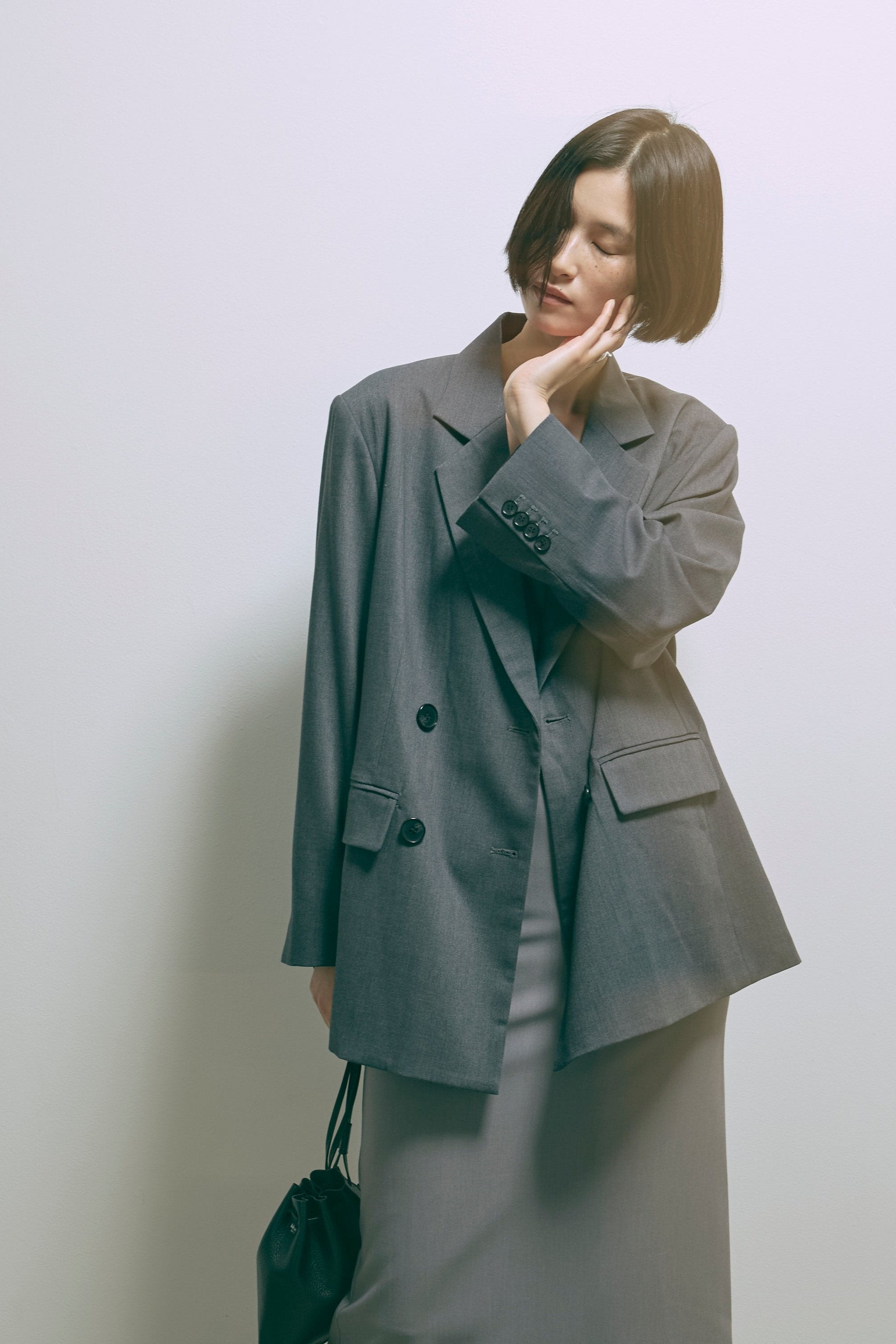 着用カラー:杢グレー 着用サイズ:1 モデル身長:170cm