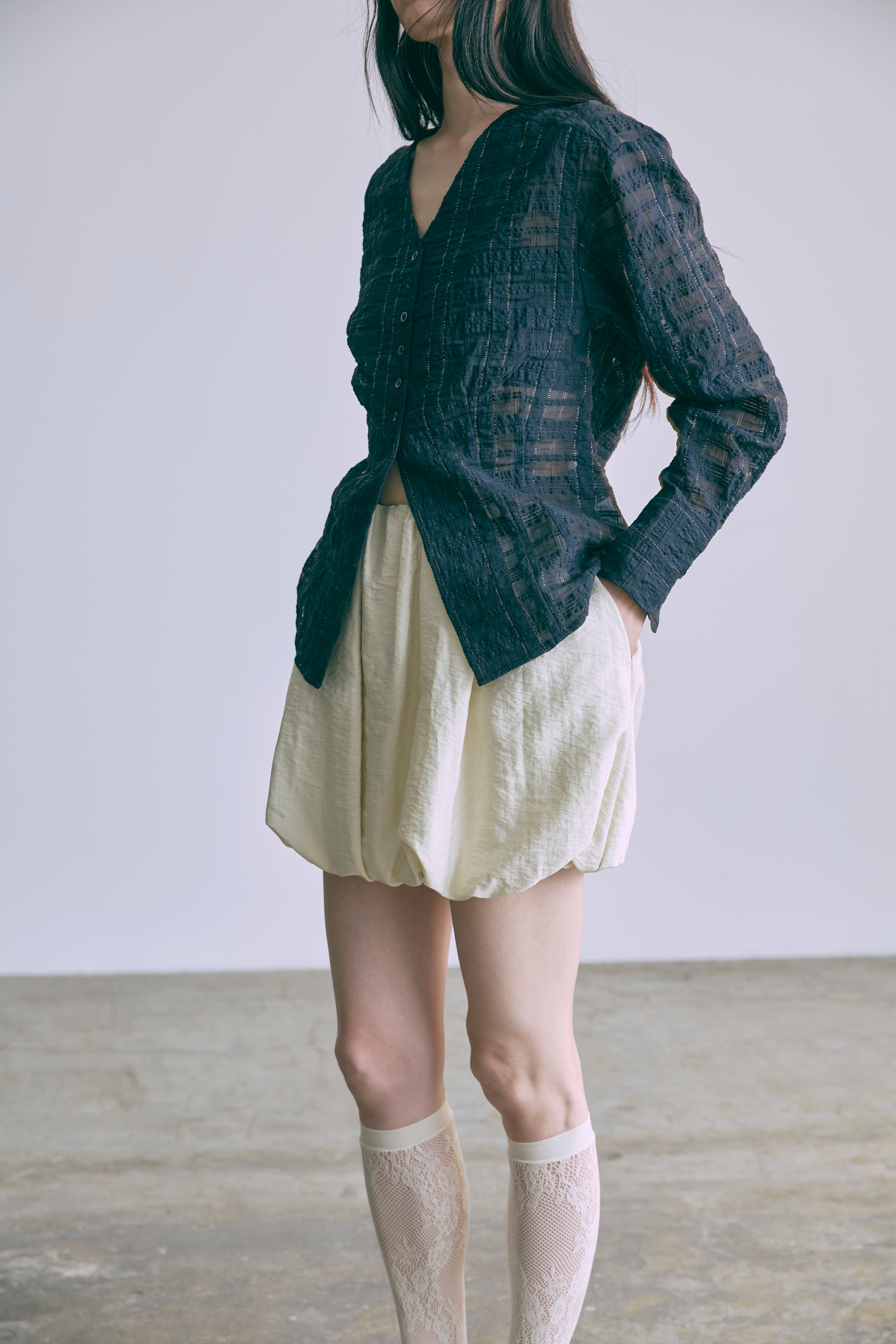 着用カラー:アイボリー モデル身長:174cm