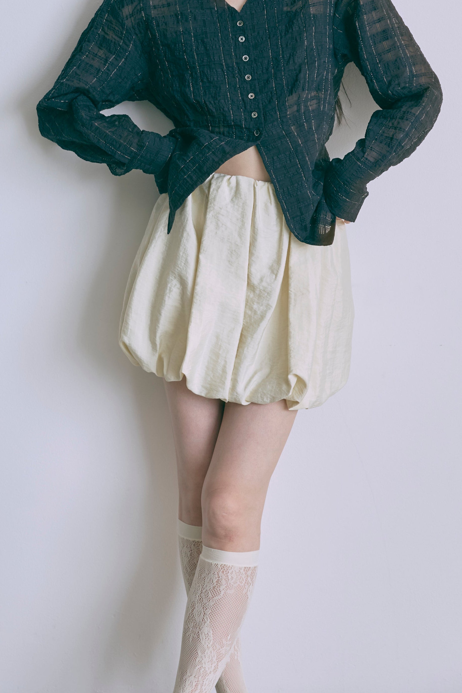 着用カラー:アイボリー モデル身長:174cm