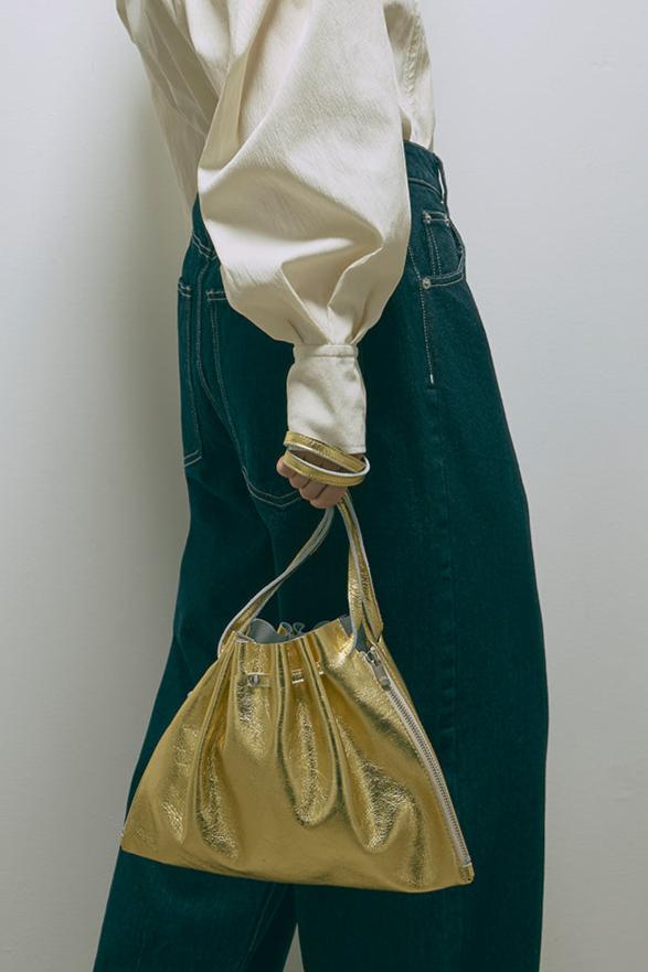 Lether Gather Bag