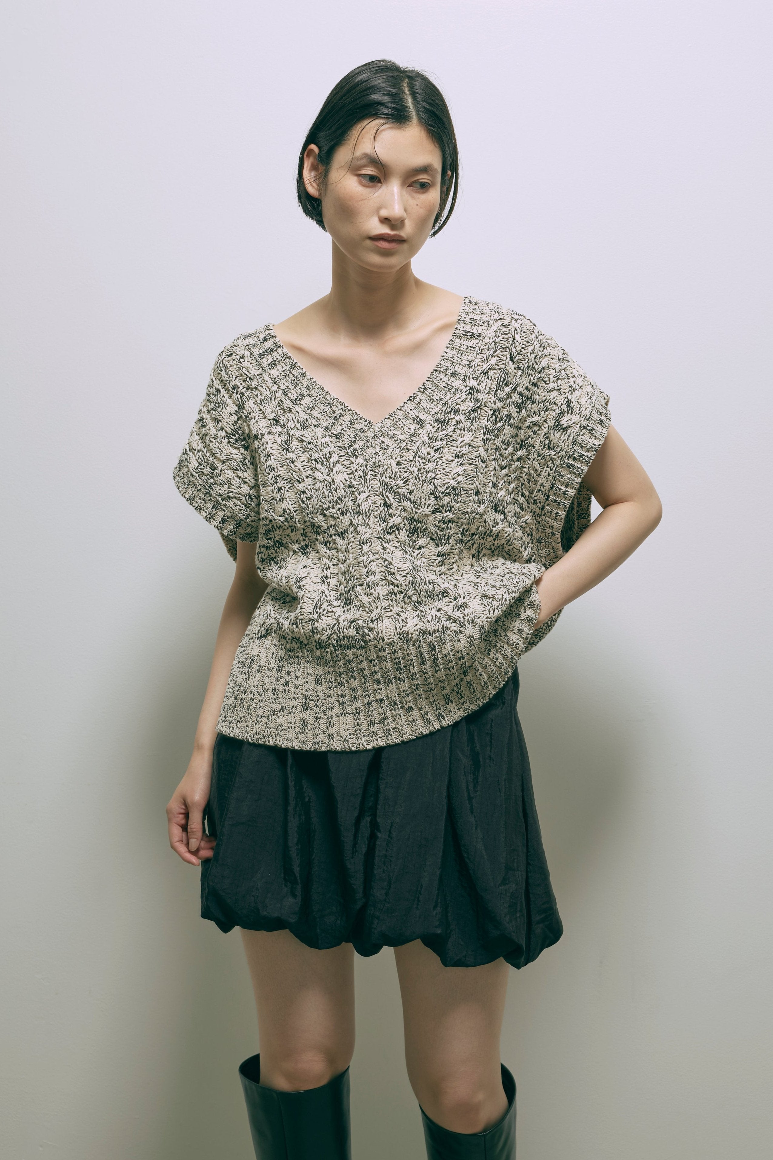 着用カラー:アイボリー モデル身長:170cm