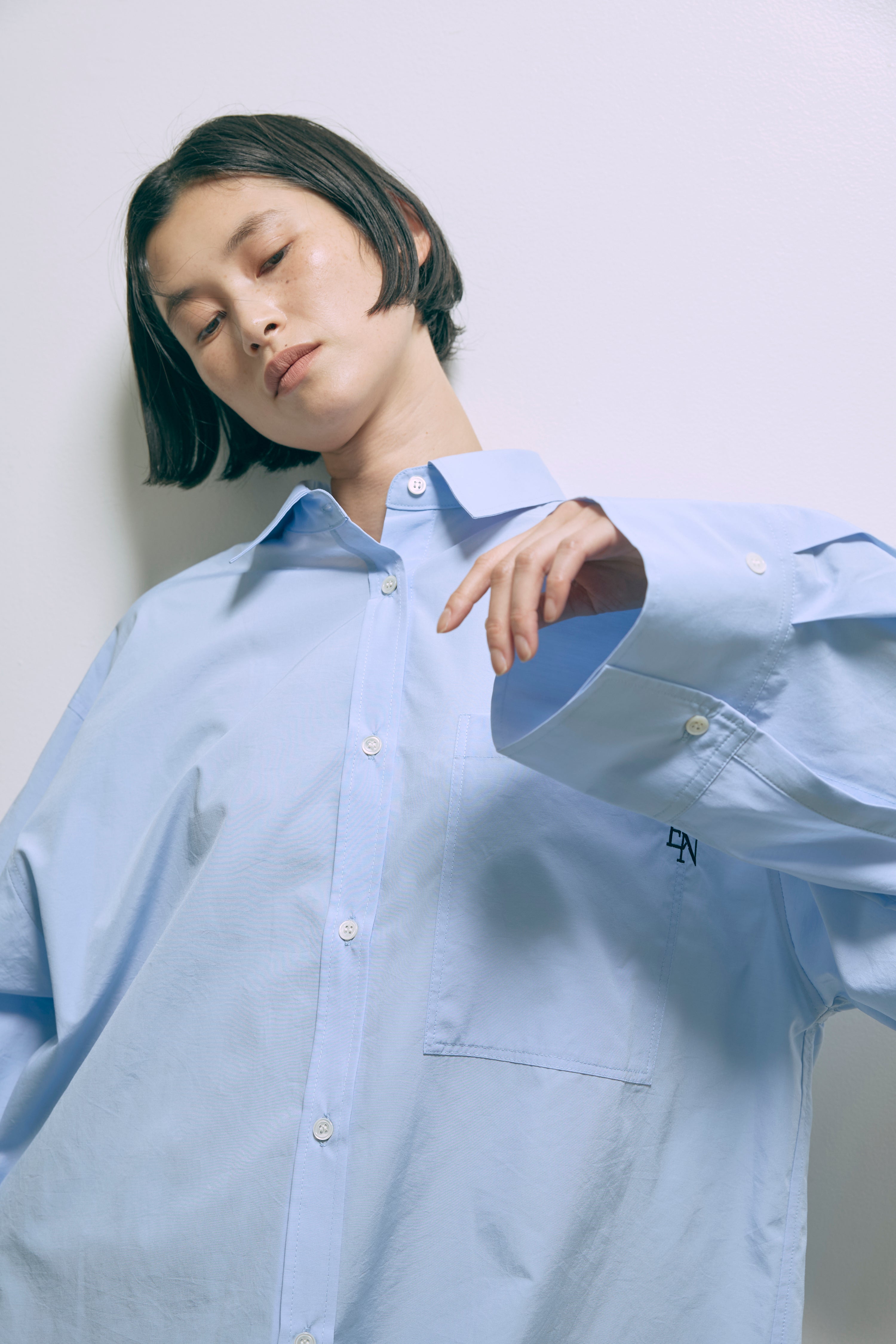 着用カラー:サックス モデル身長:170cm