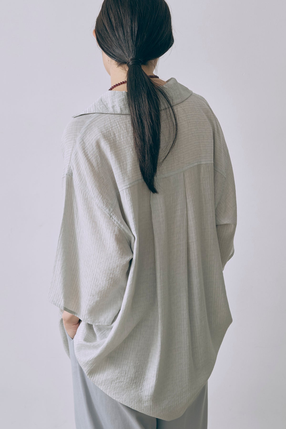 Sheer Stripe Big Shirt