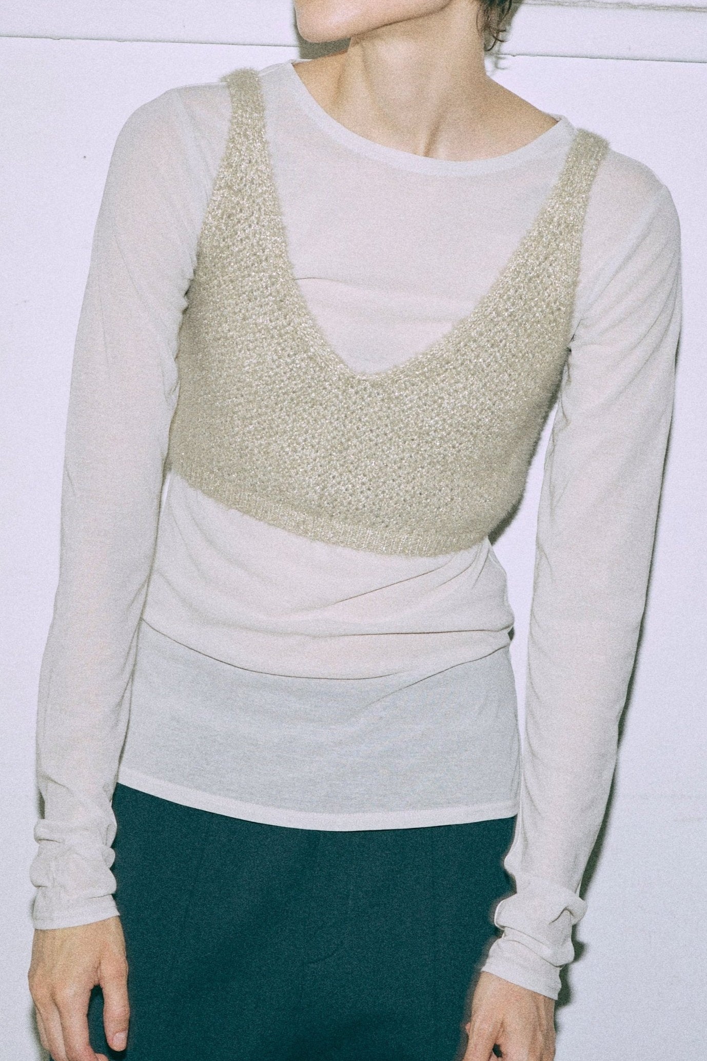 着用カラー:グレージュ モデル身長:178cm