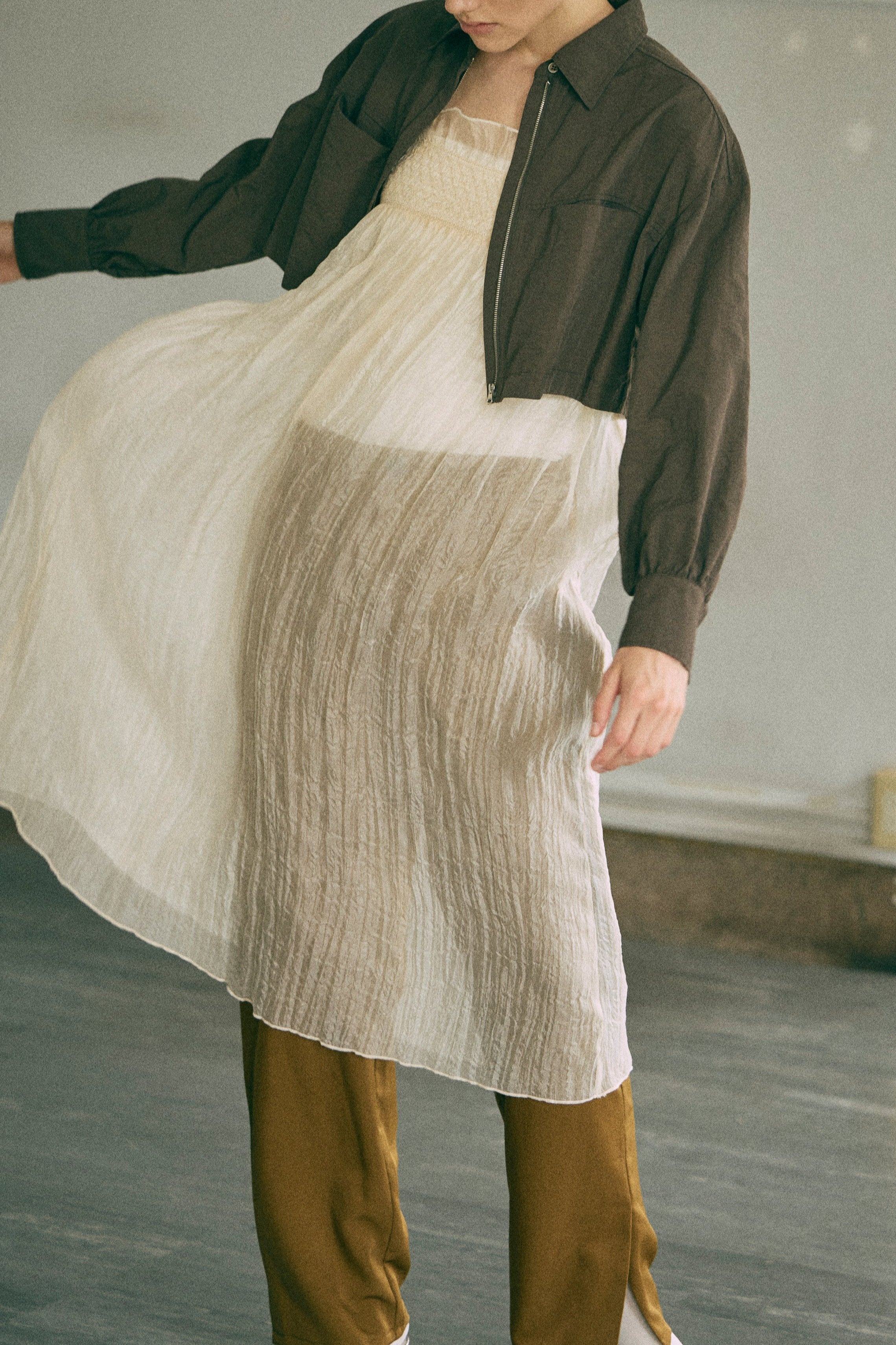 着用カラー:オリーブ 着用サイズ:1 モデル身長:178cm