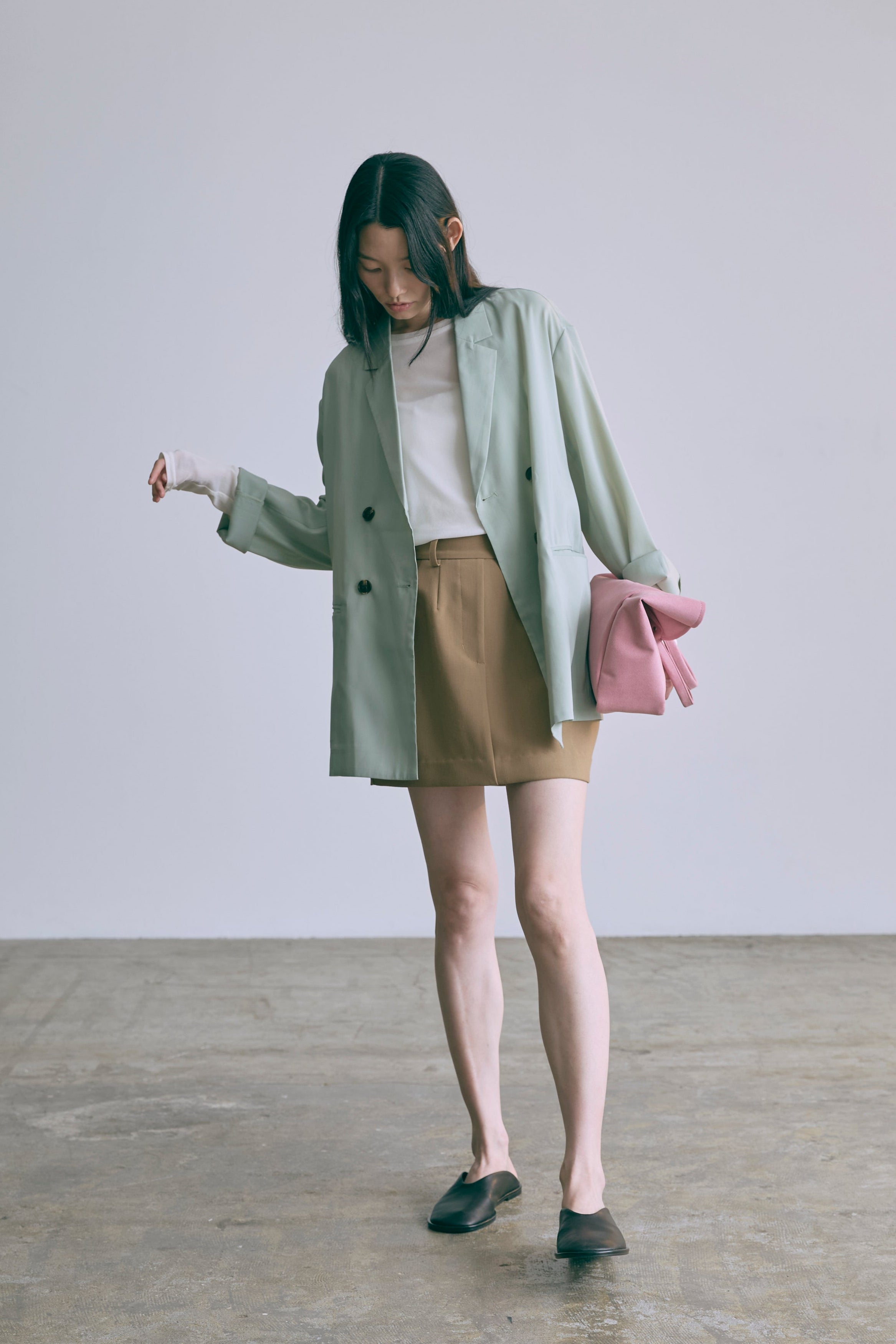 着用カラー:ミント モデル身長:174㎝