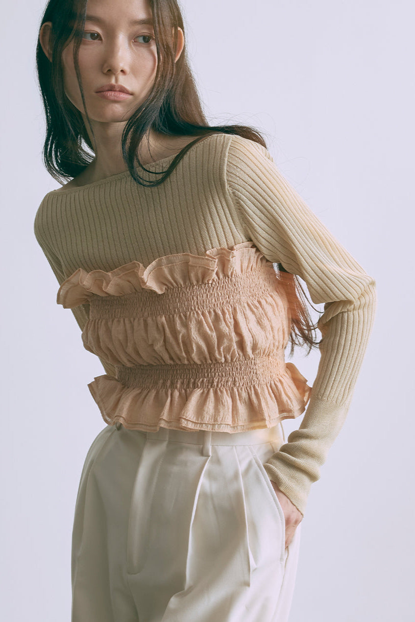 着用カラー:ベージュ モデル身長:174cm