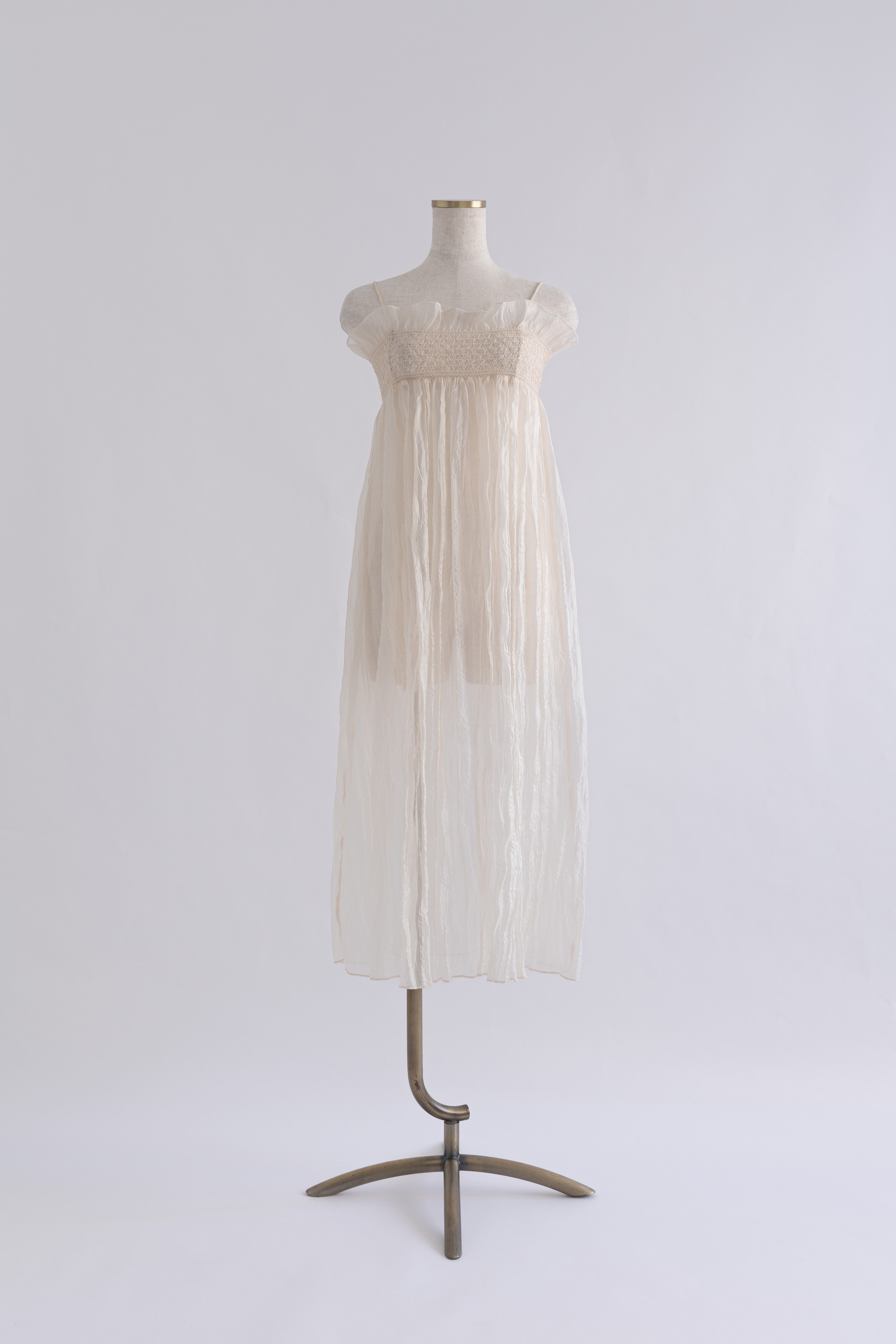 2Way Sheer Crinkled Skirt Dress