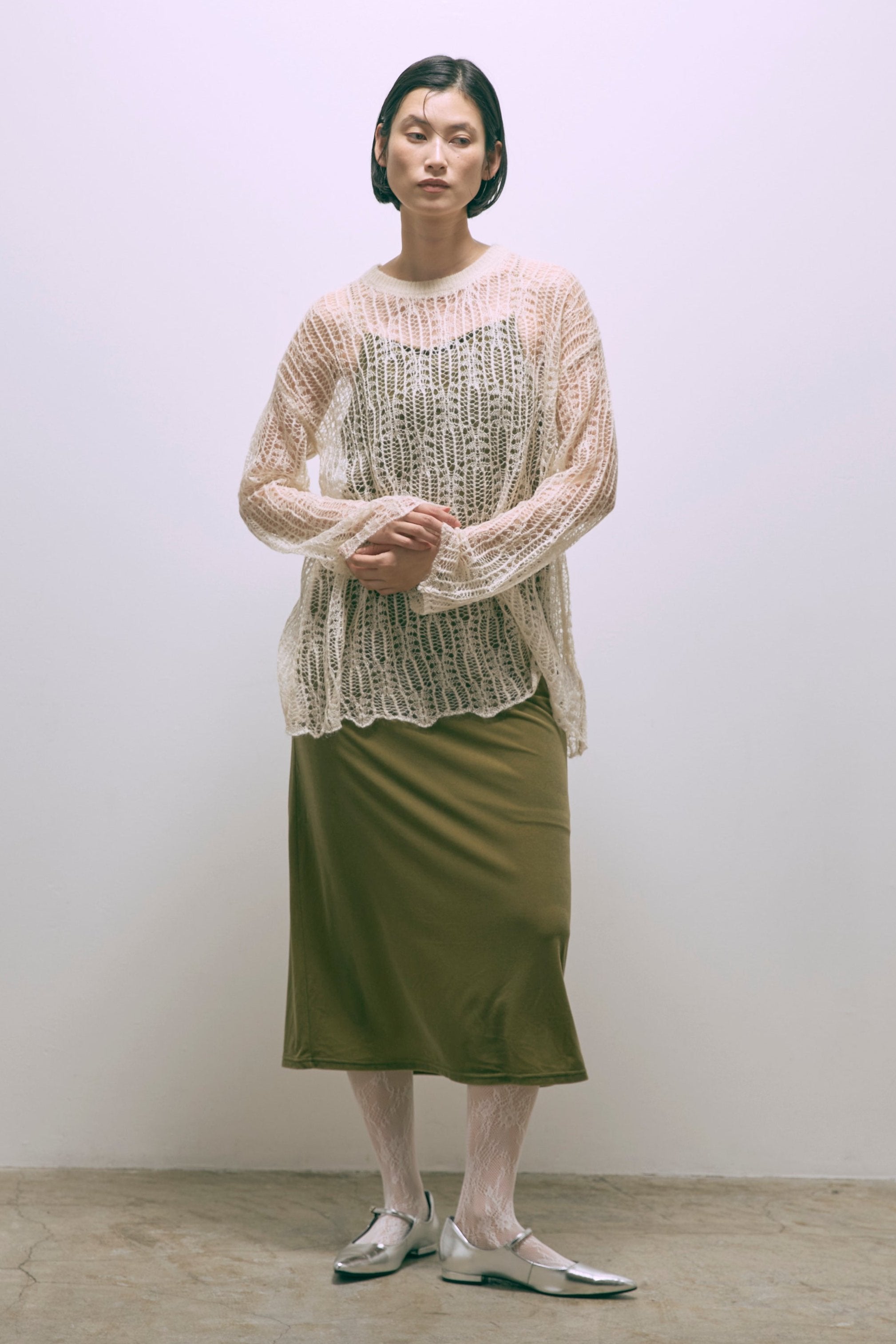 着用カラー:オリーブ モデル身長:170cm