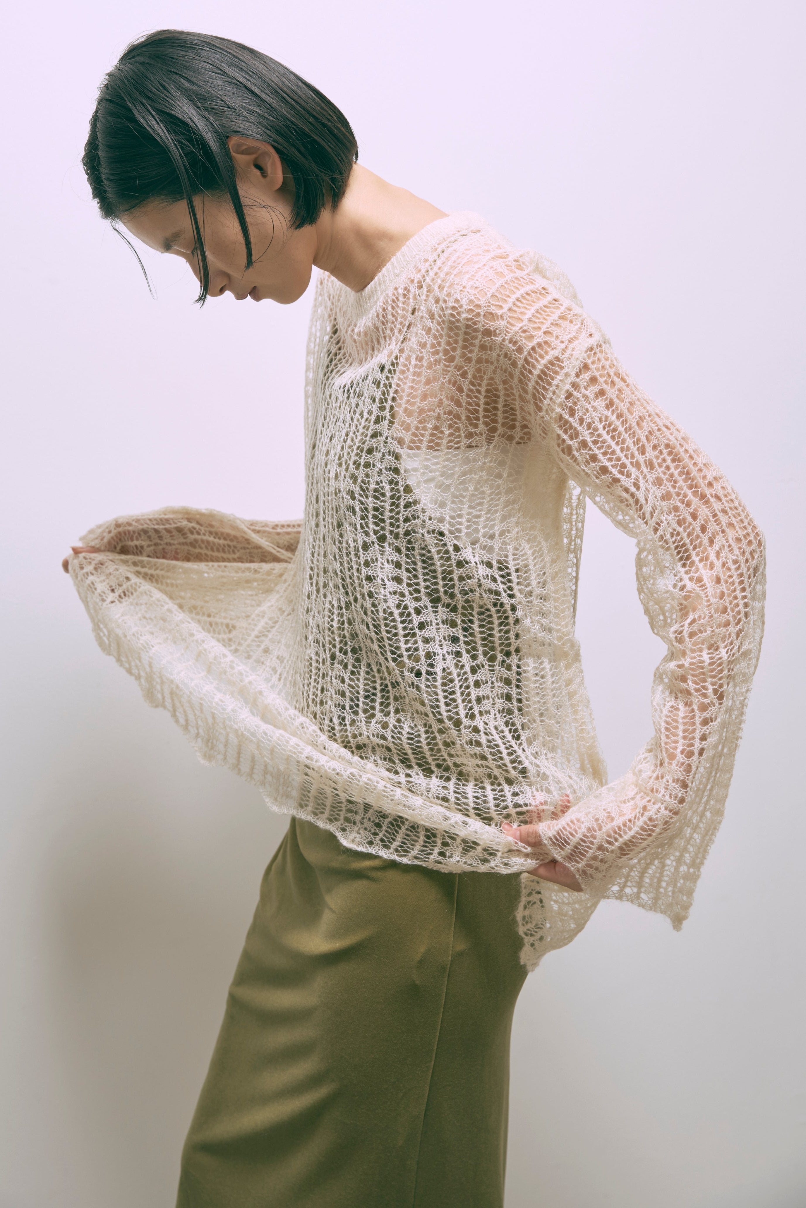 着用カラー:オリーブ モデル身長:170cm