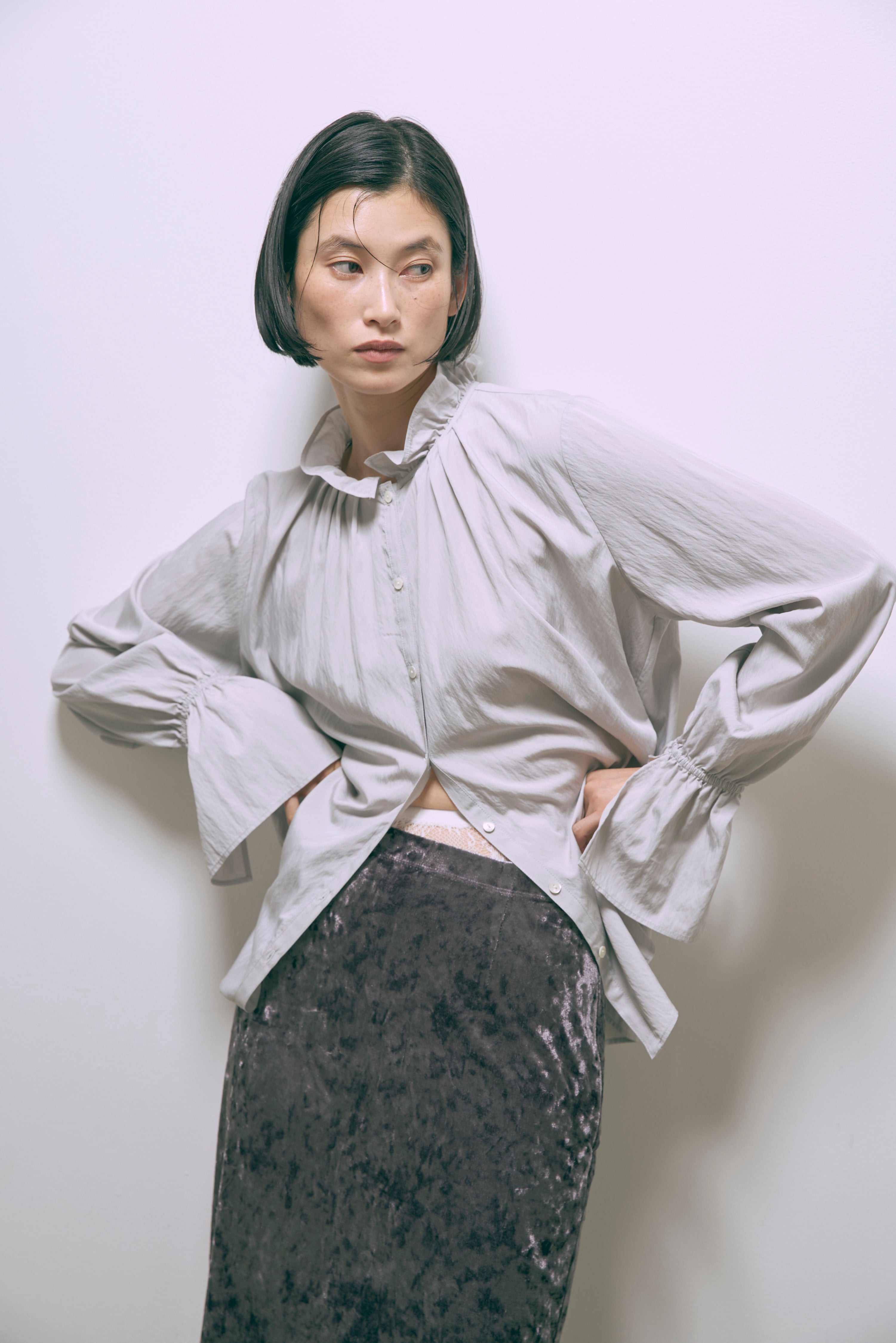 着用カラー:ライトグレー モデル身長:170cm