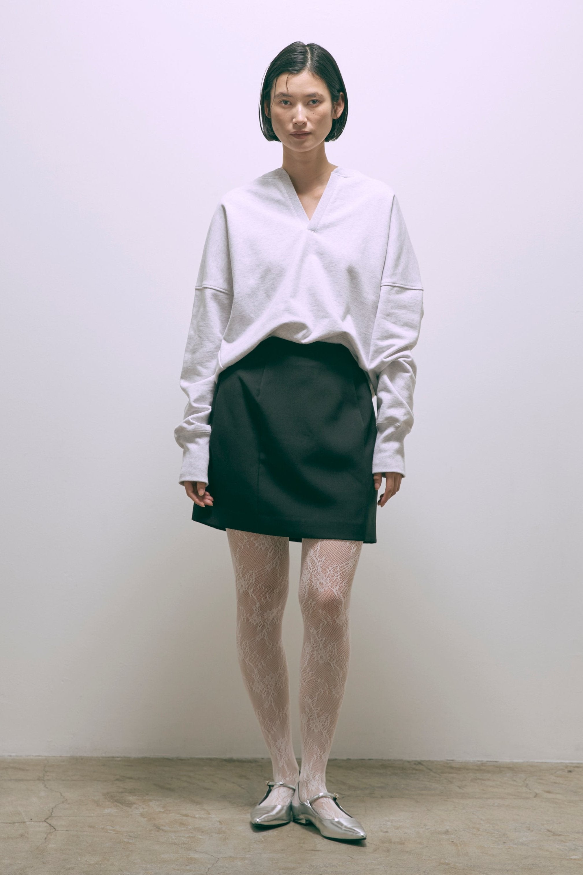 着用カラー:オートミール モデル身長:170cm