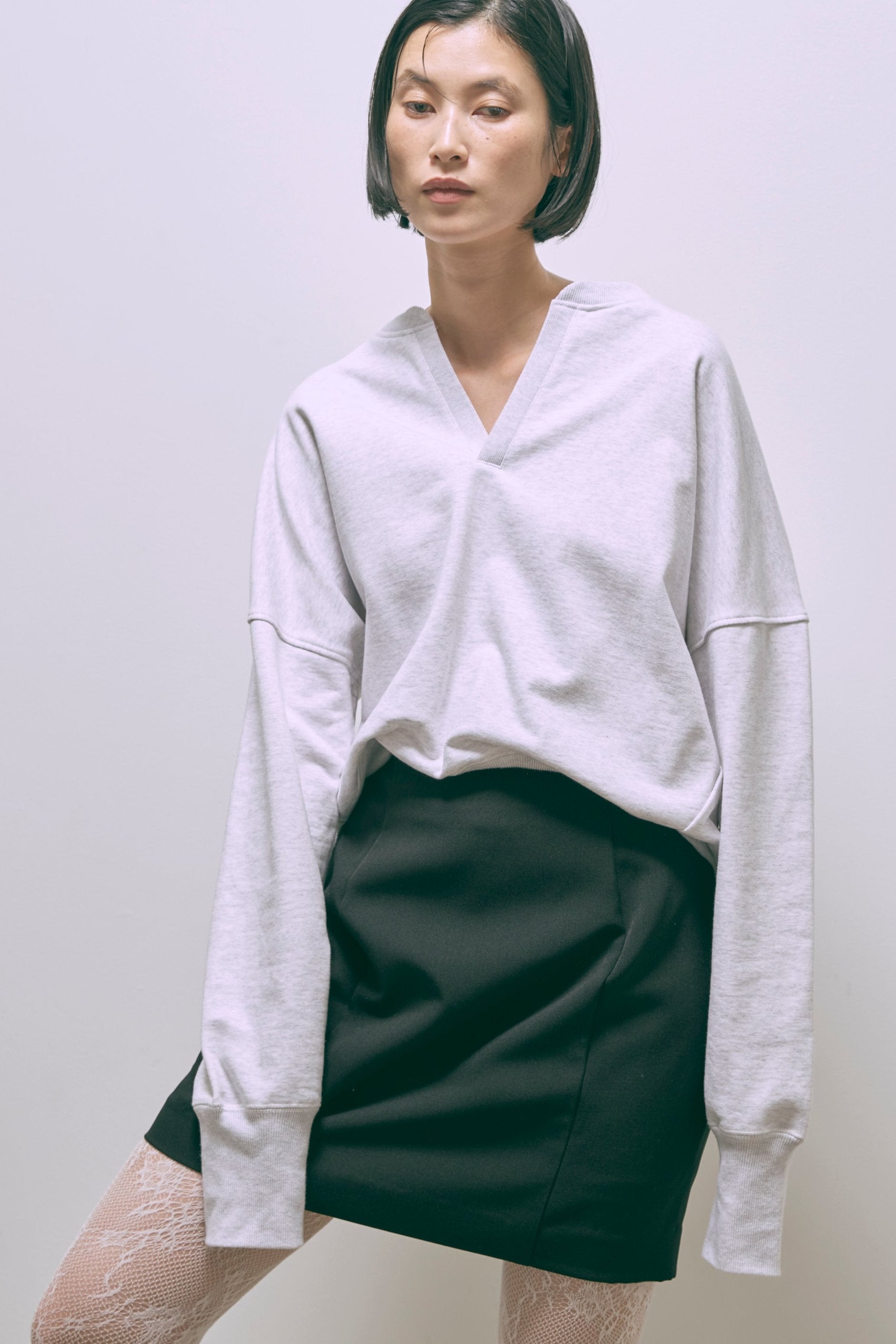 着用カラー:オートミール モデル身長:170cm