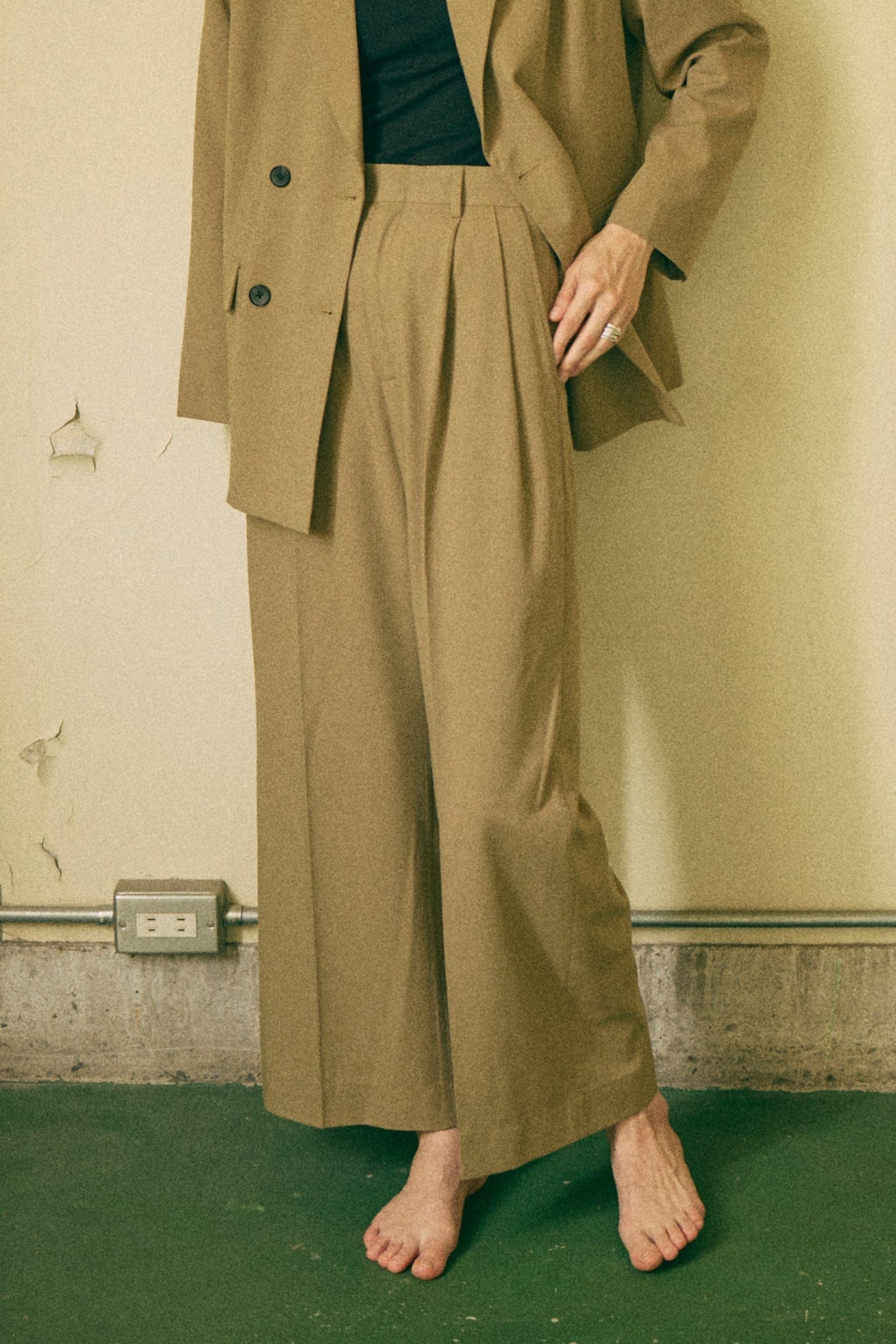 【Set Up】Semi-Wide Trousers ベージュ size:1 model:178cm NADIA