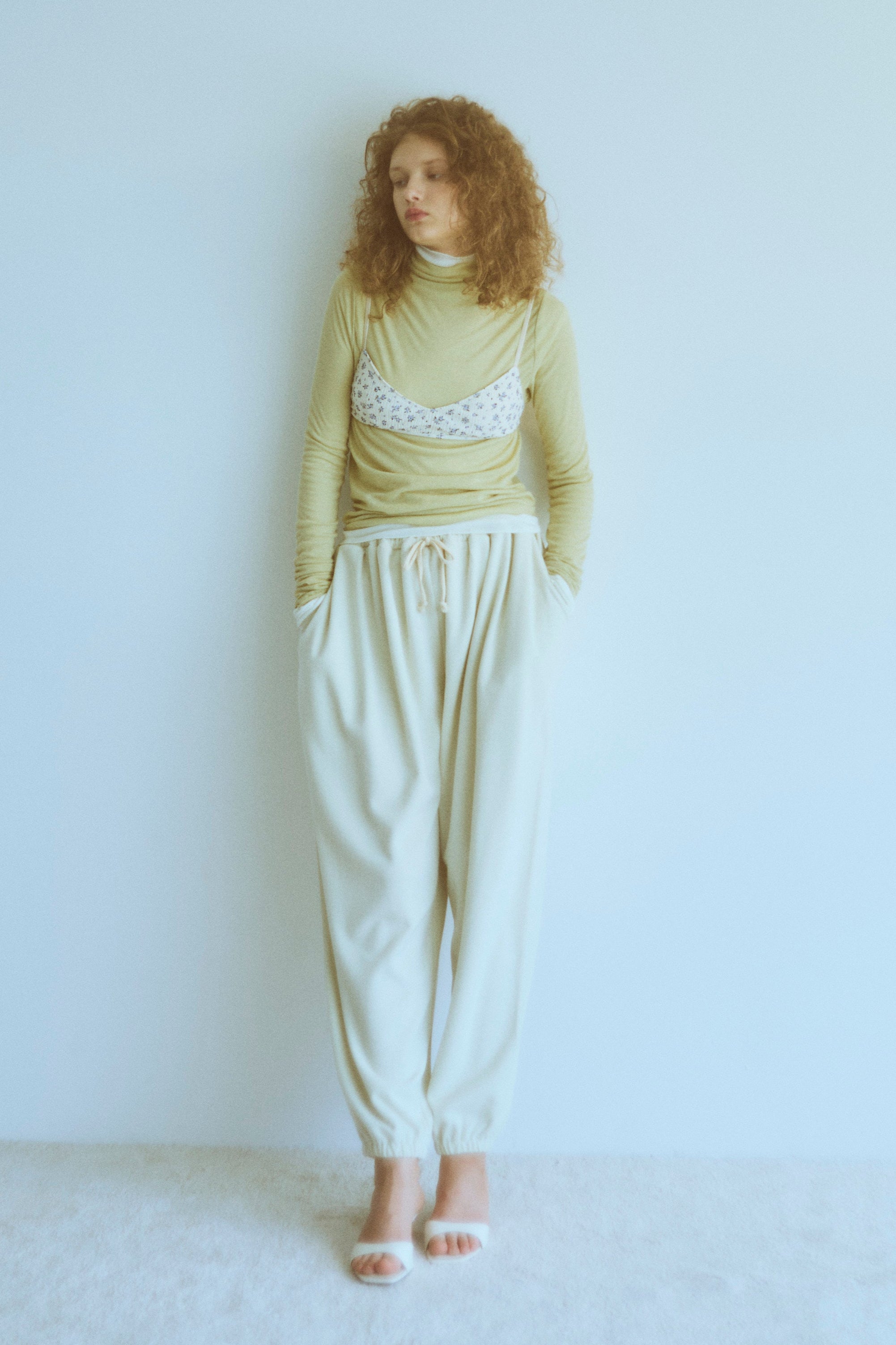 着用カラー:アイボリー モデル身長:176㎝