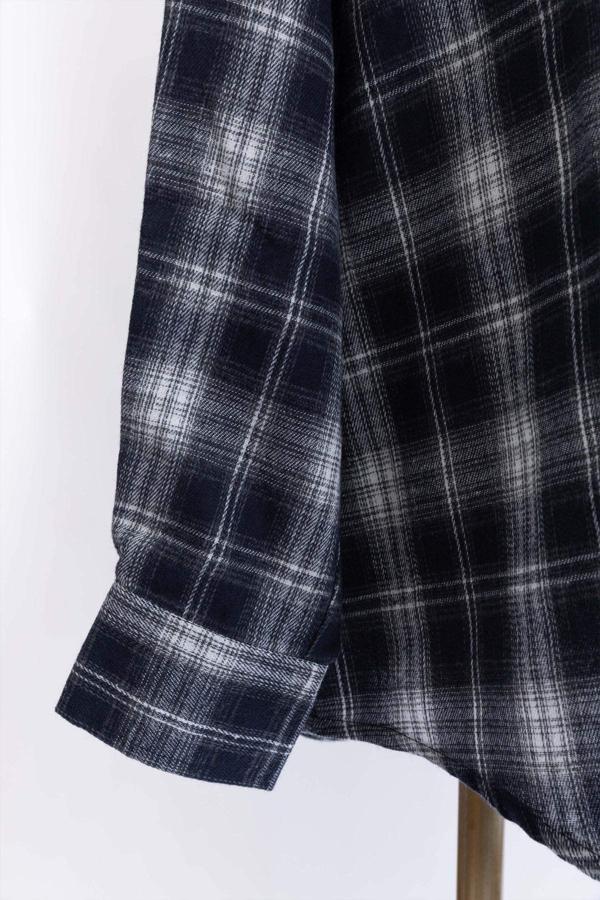 Layered Stole Flannel Shirt ネイビー