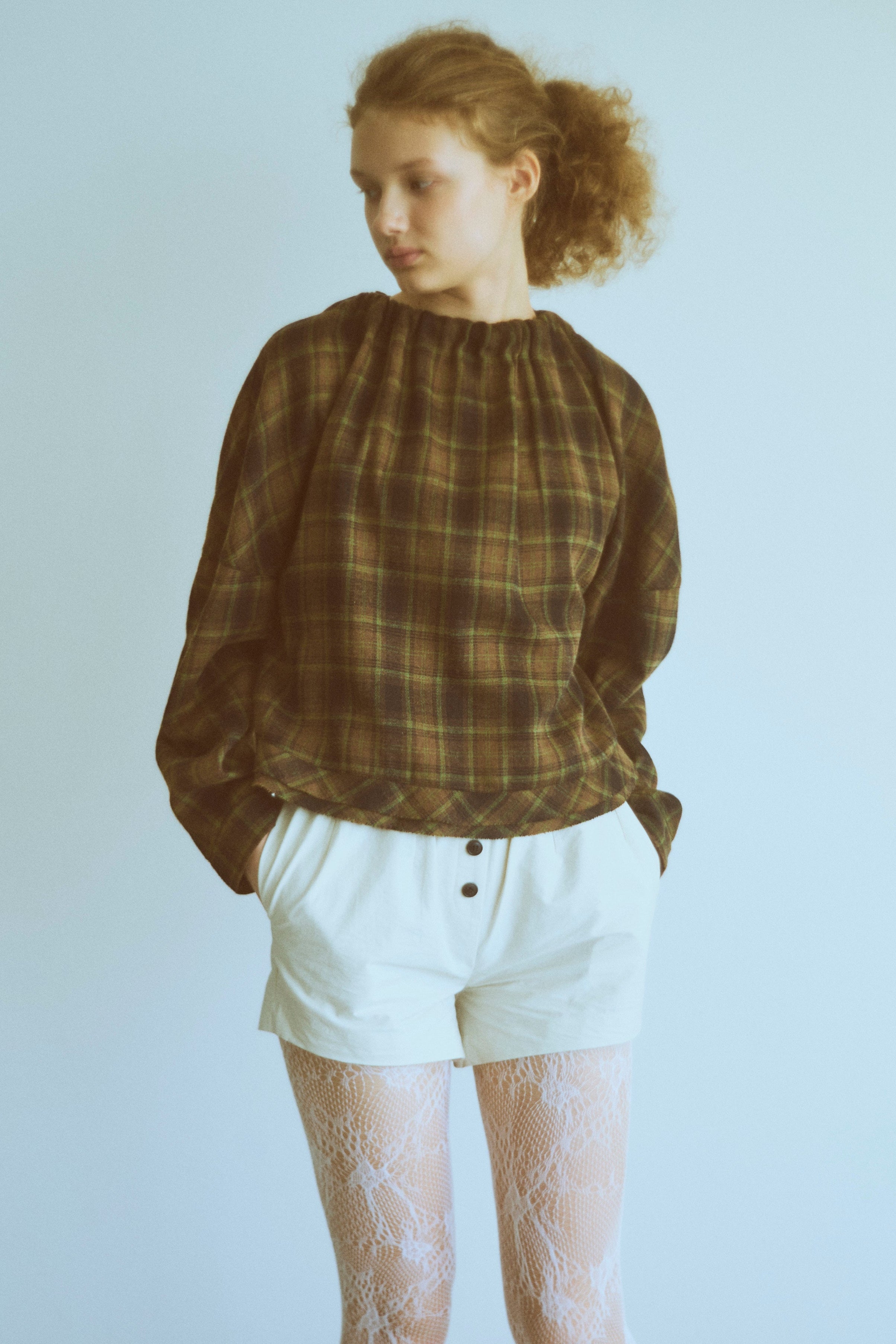 着用カラー:アイボリー 着用サイズ:1 モデル身長:176cm