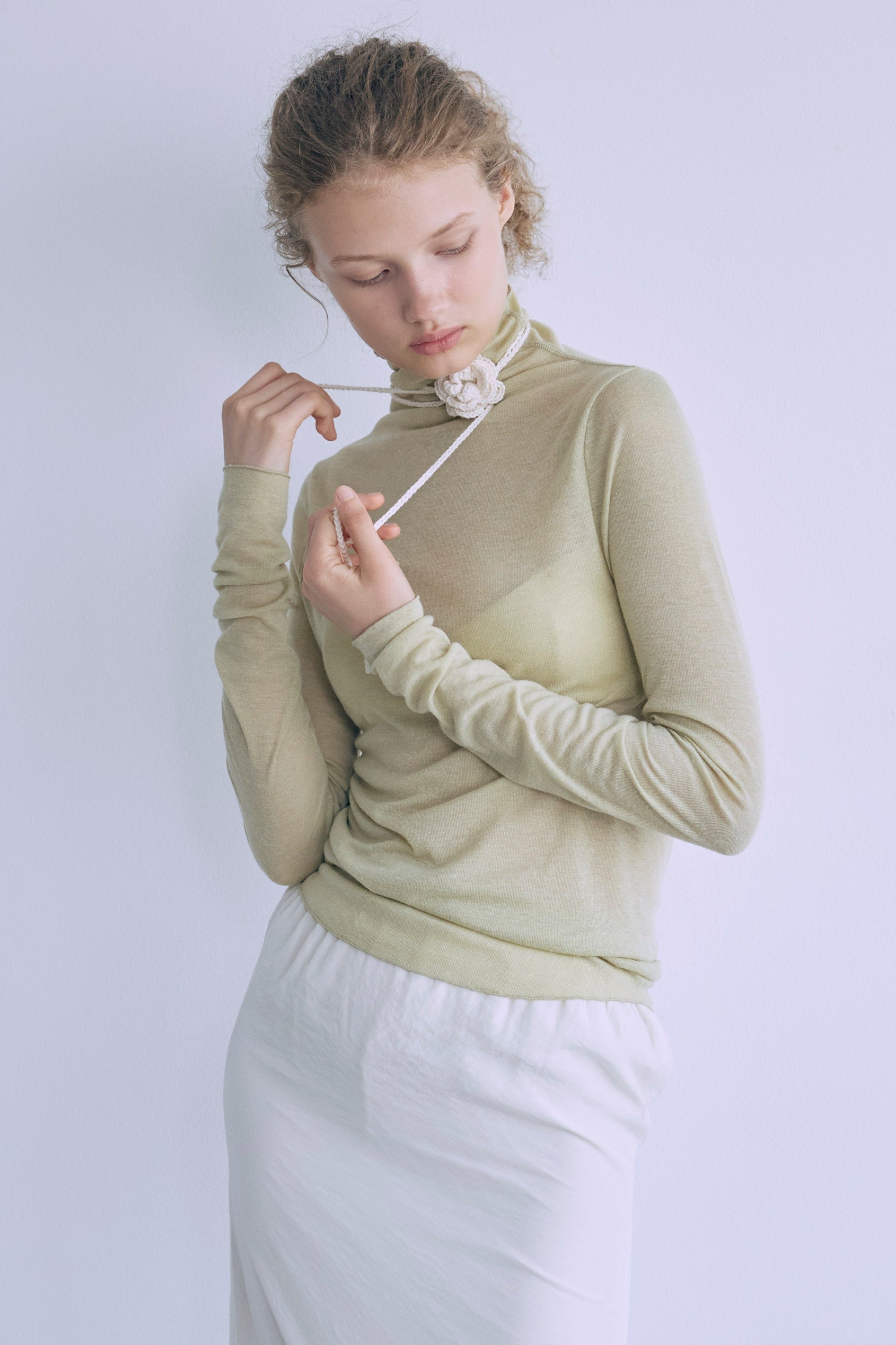 着用カラー:イエロー モデル身長:176㎝