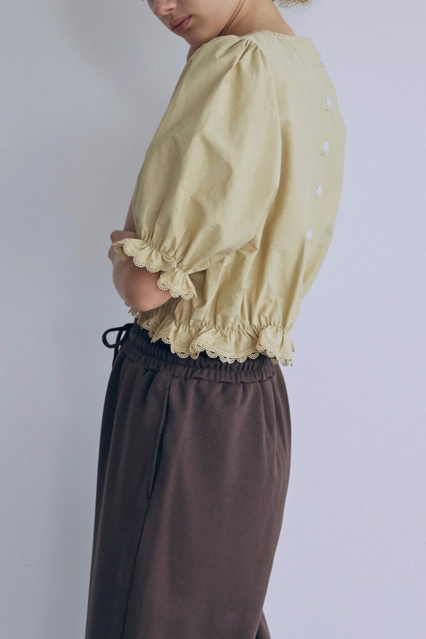 着用カラー:イエロー モデル身長:176㎝