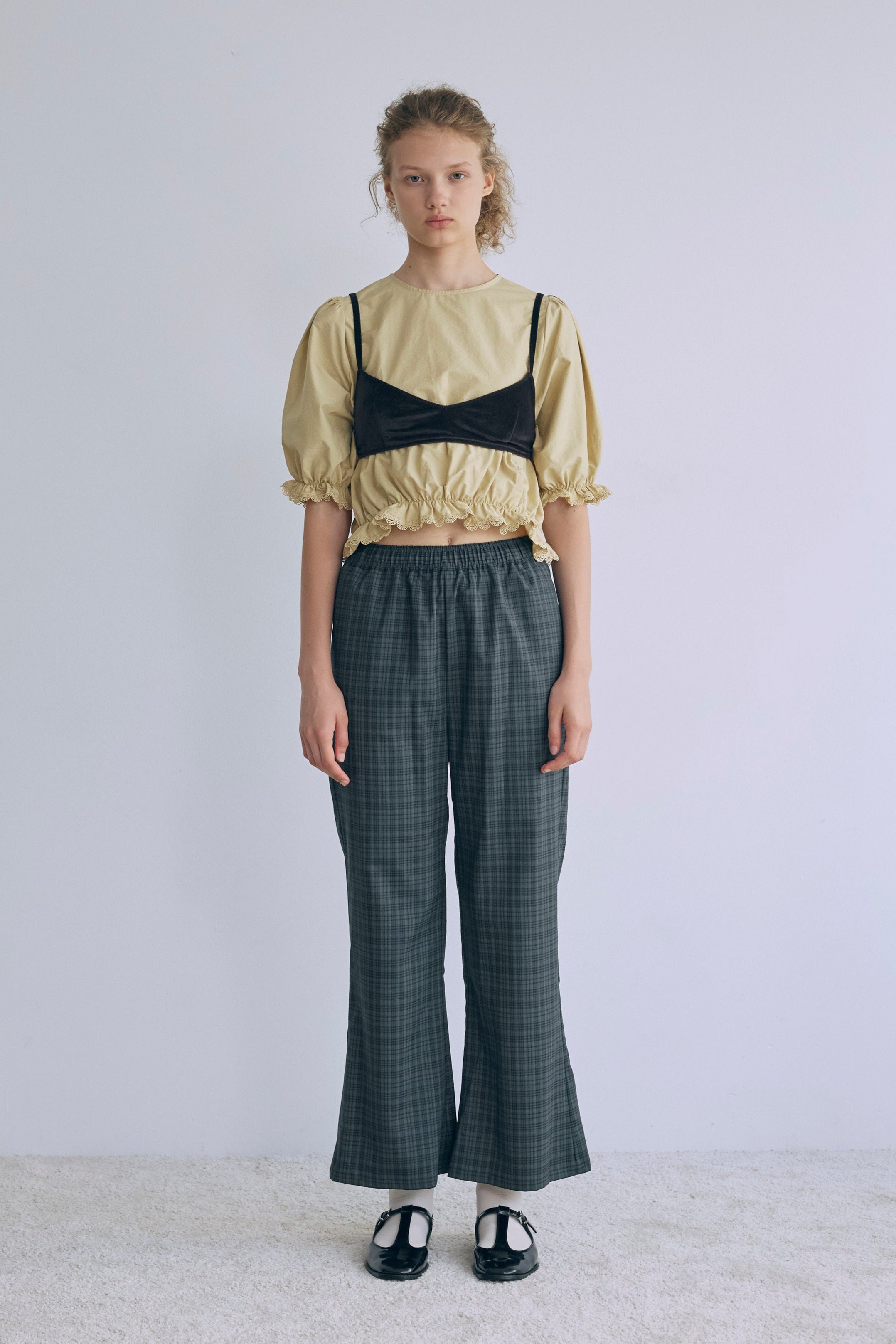 着用カラー:イエロー モデル身長:176㎝