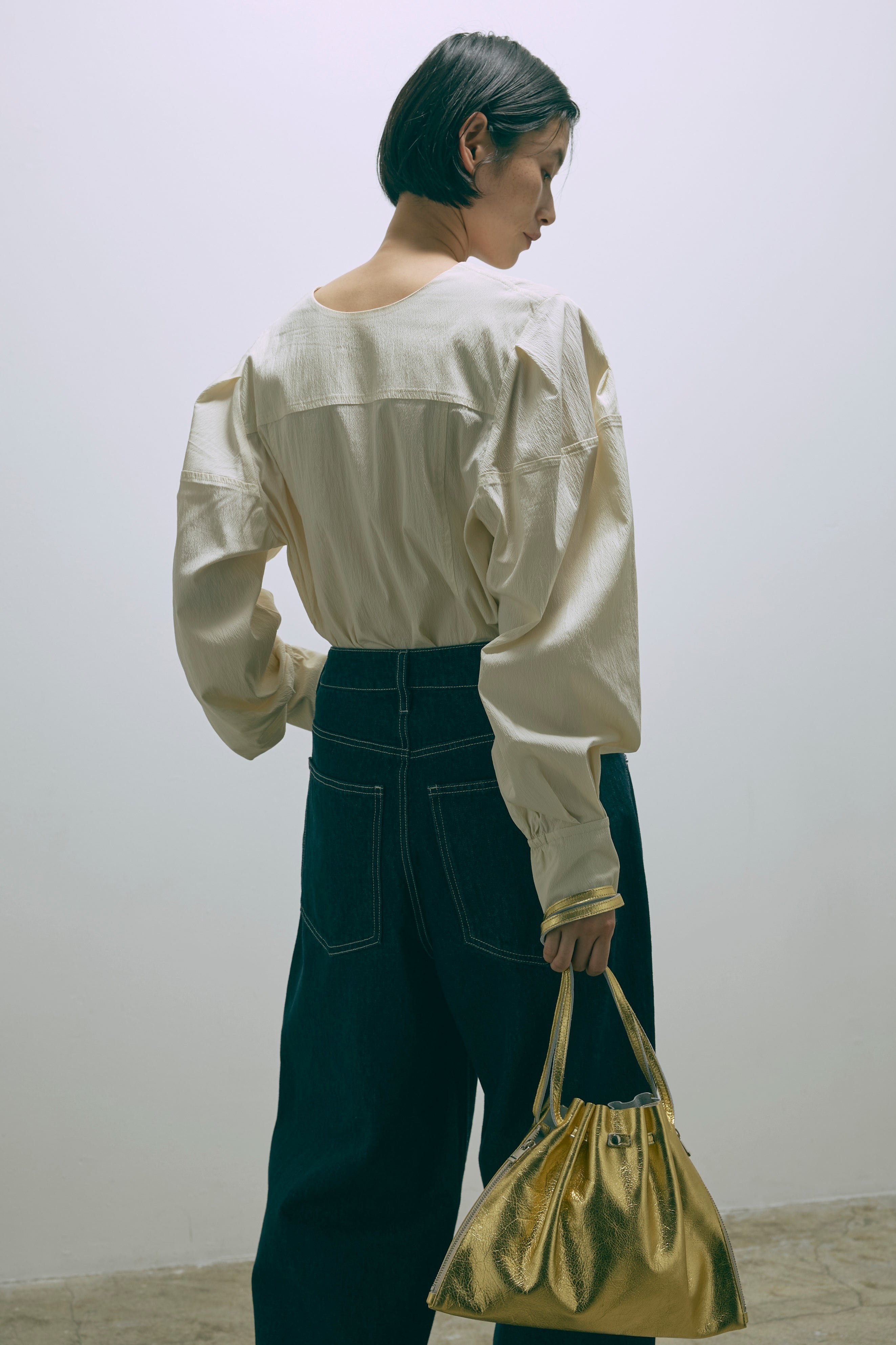 Lether Gather Bag