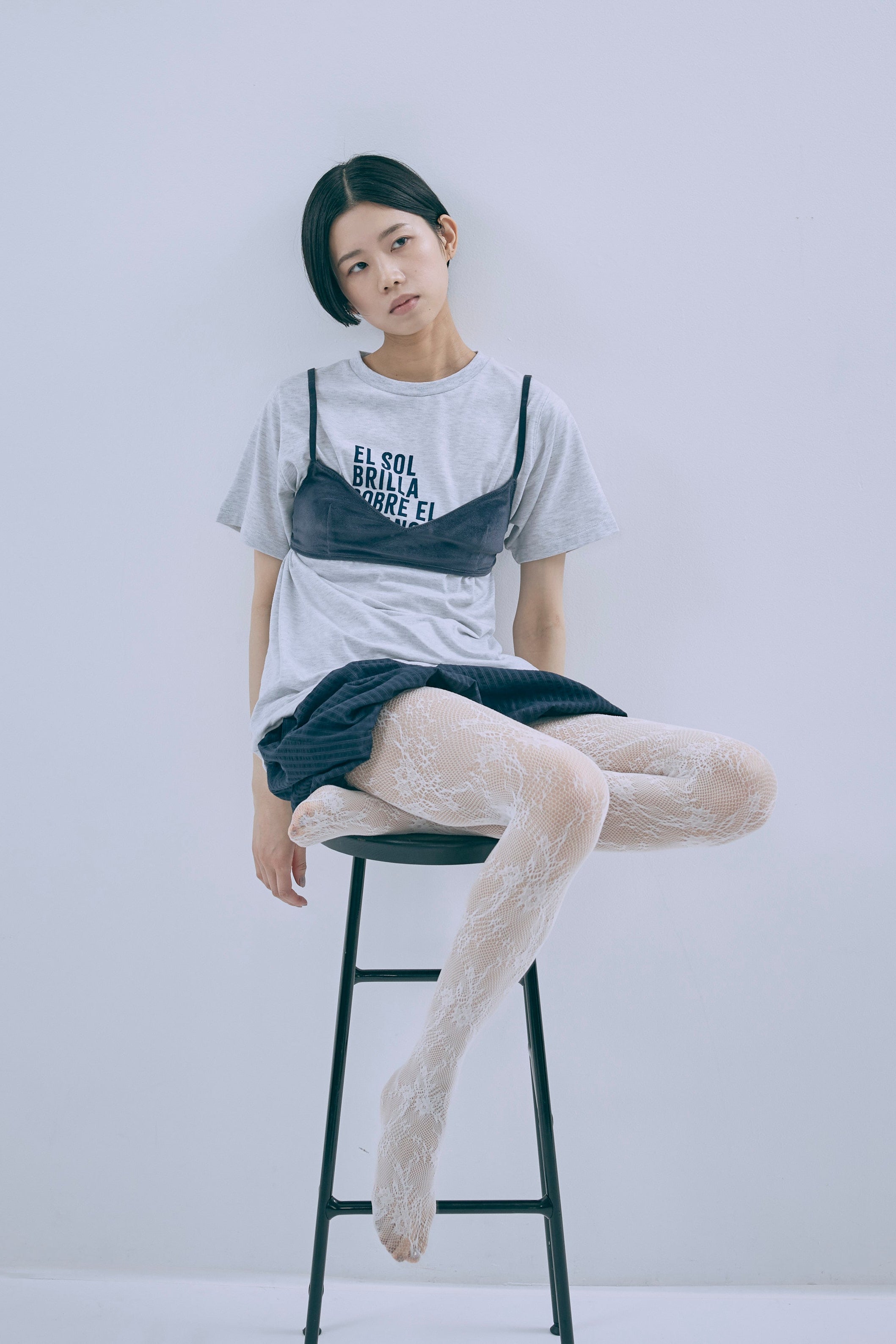 Velor Healthy Bra Top チャコールグレー