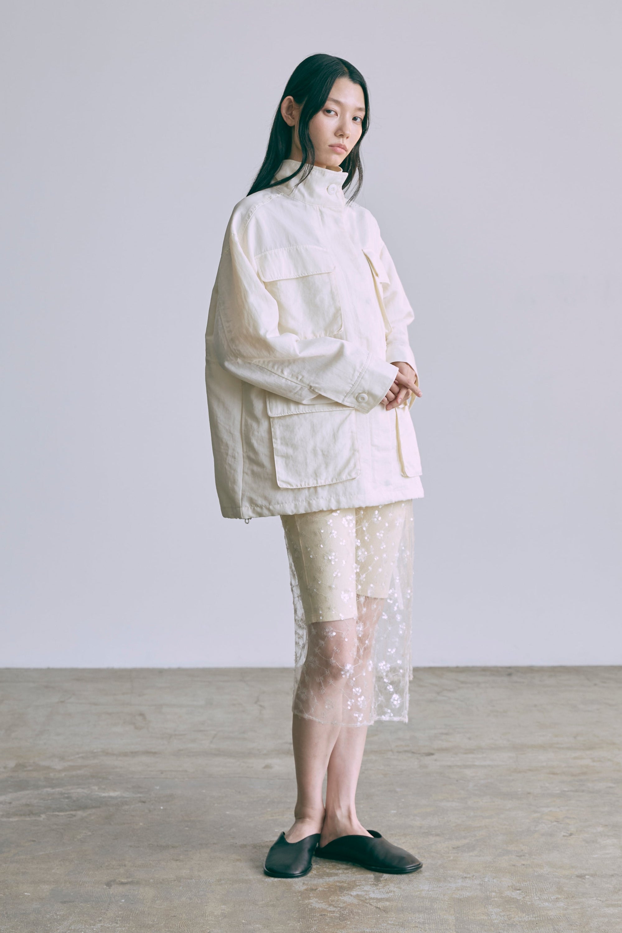 着用カラー:アイボリー モデル身長:174cm