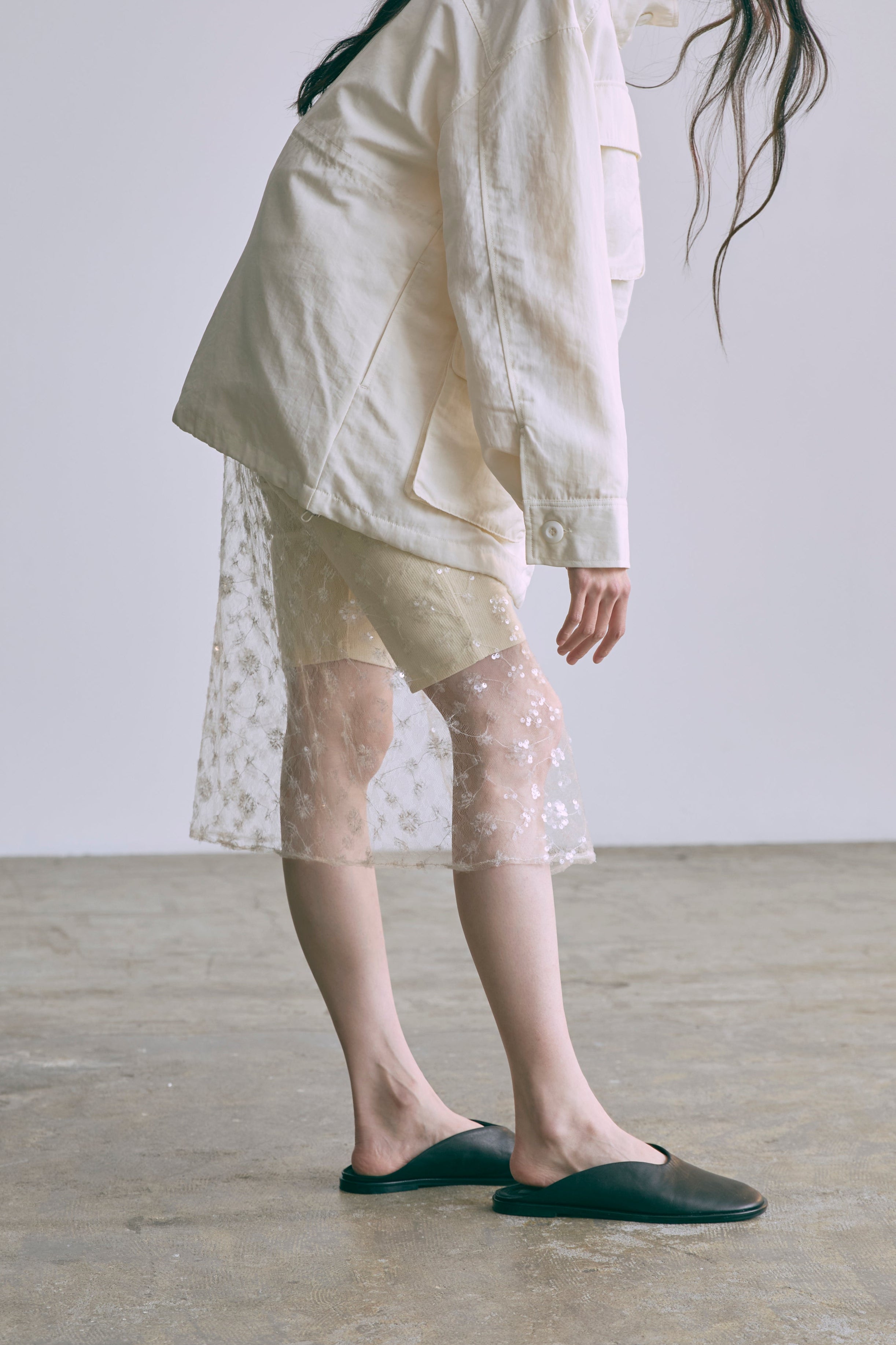 着用カラー:アイボリー モデル身長:174㎝