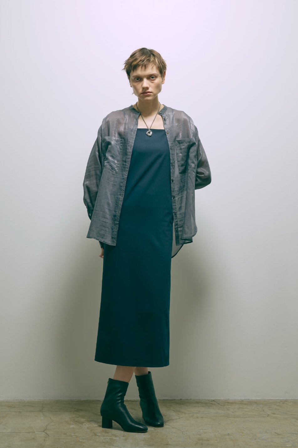 Long Cuff Sheer Blouse