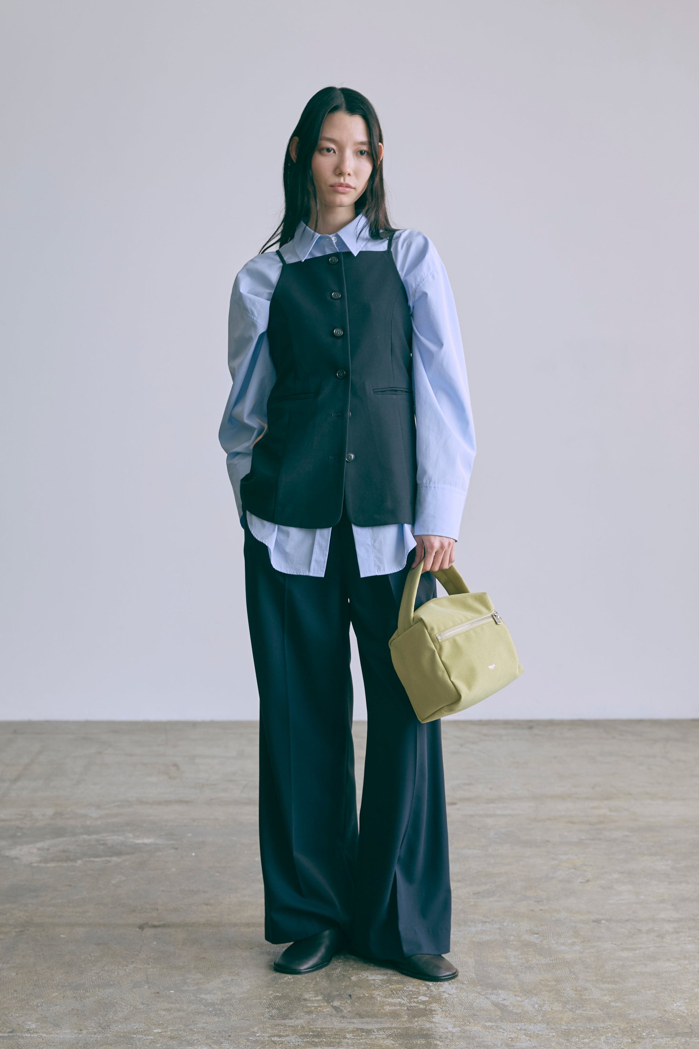 着用カラー:サックス モデル身長:174cm