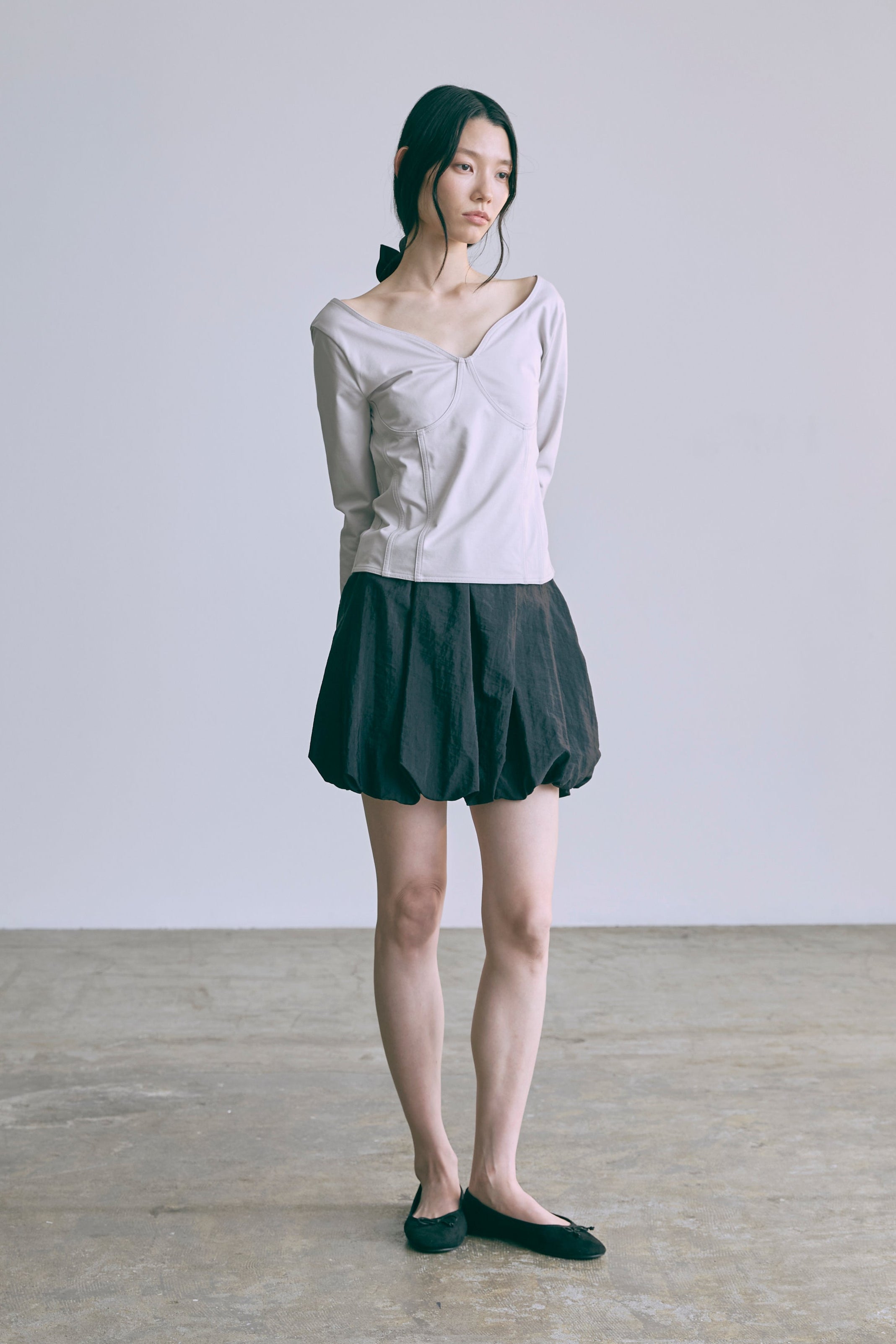 着用カラー:ライトグレー モデル身長:174㎝