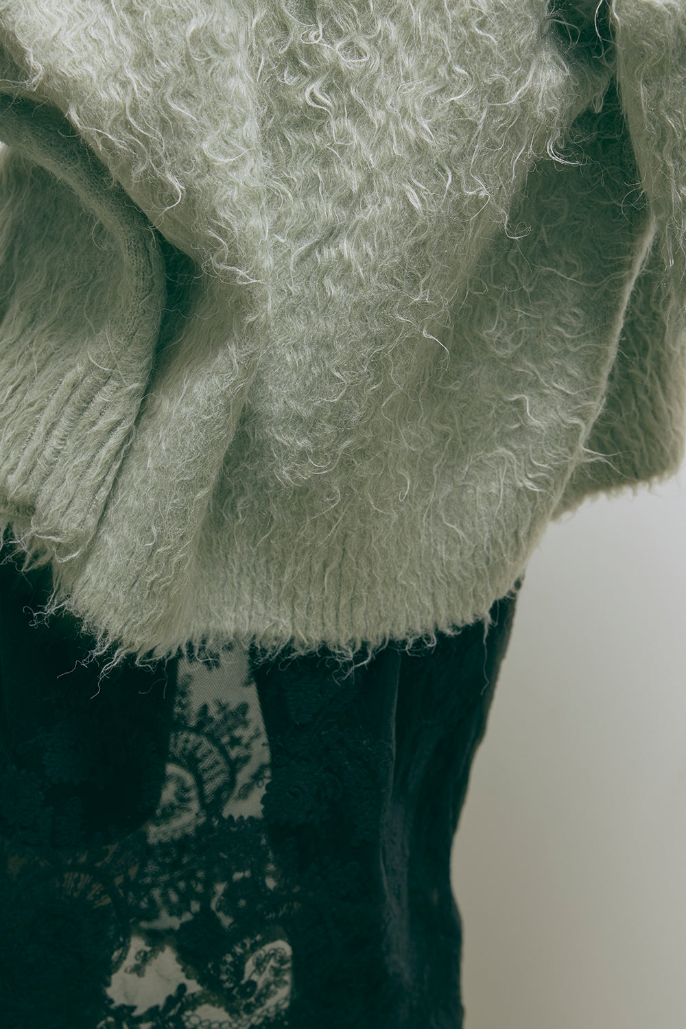 Brashed Shaggy Cardigan