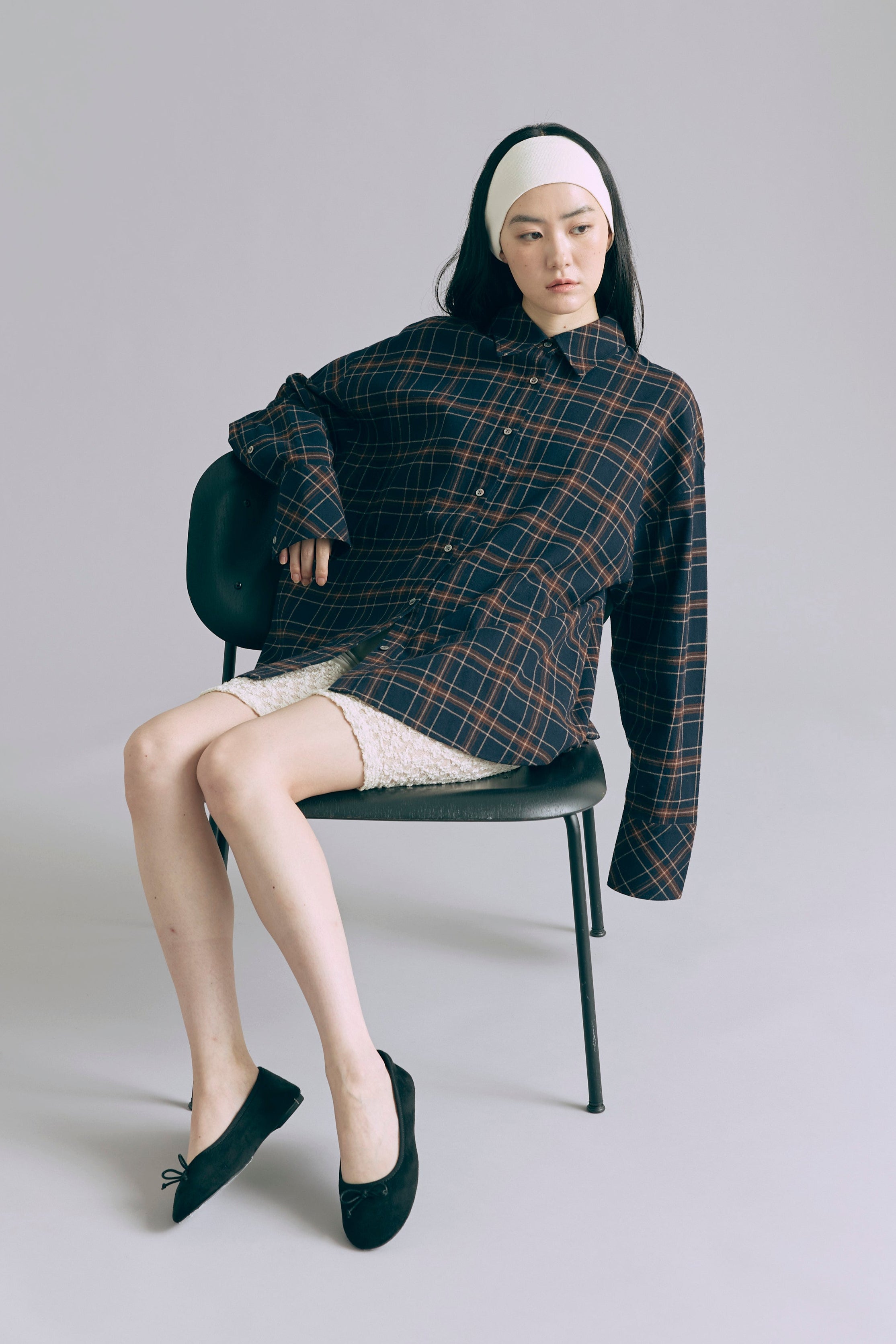 着用カラー:アイボリー モデル身長:165cm