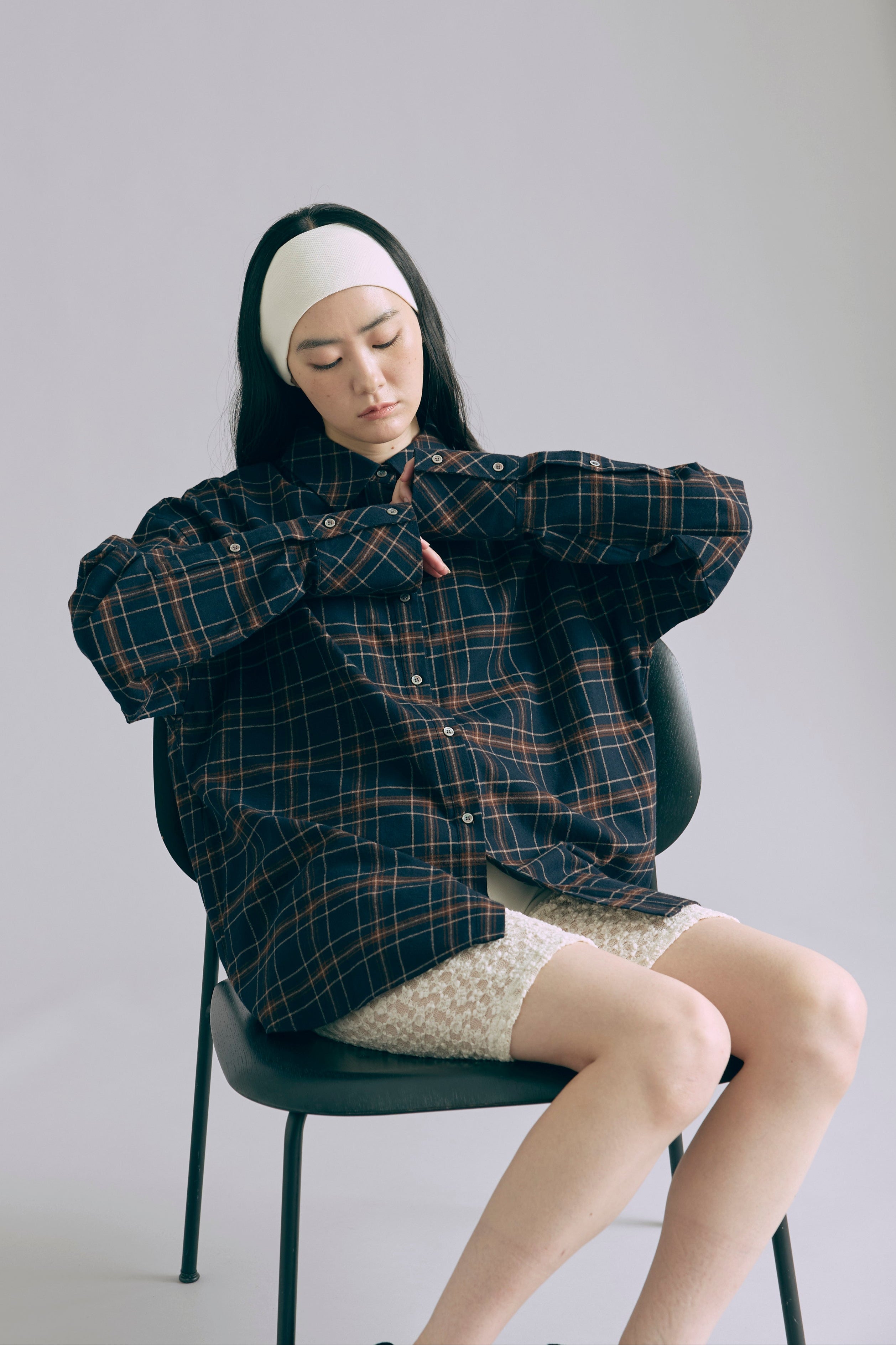 着用カラー:ネイビー モデル身長:165㎝