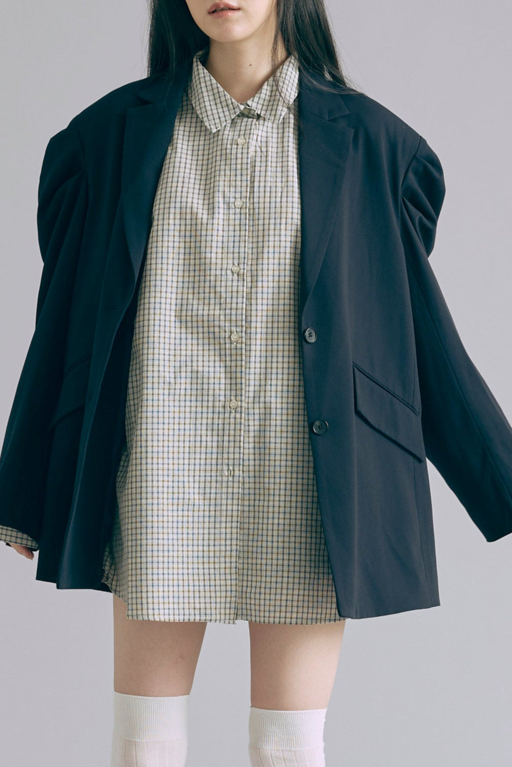 着用カラー:アイボリー モデル身長:165㎝