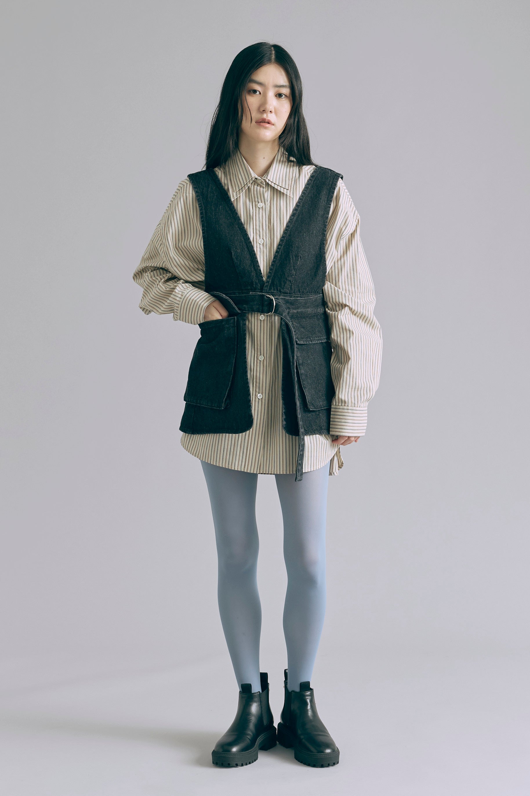 着用カラー:ブラック モデル身長:165㎝