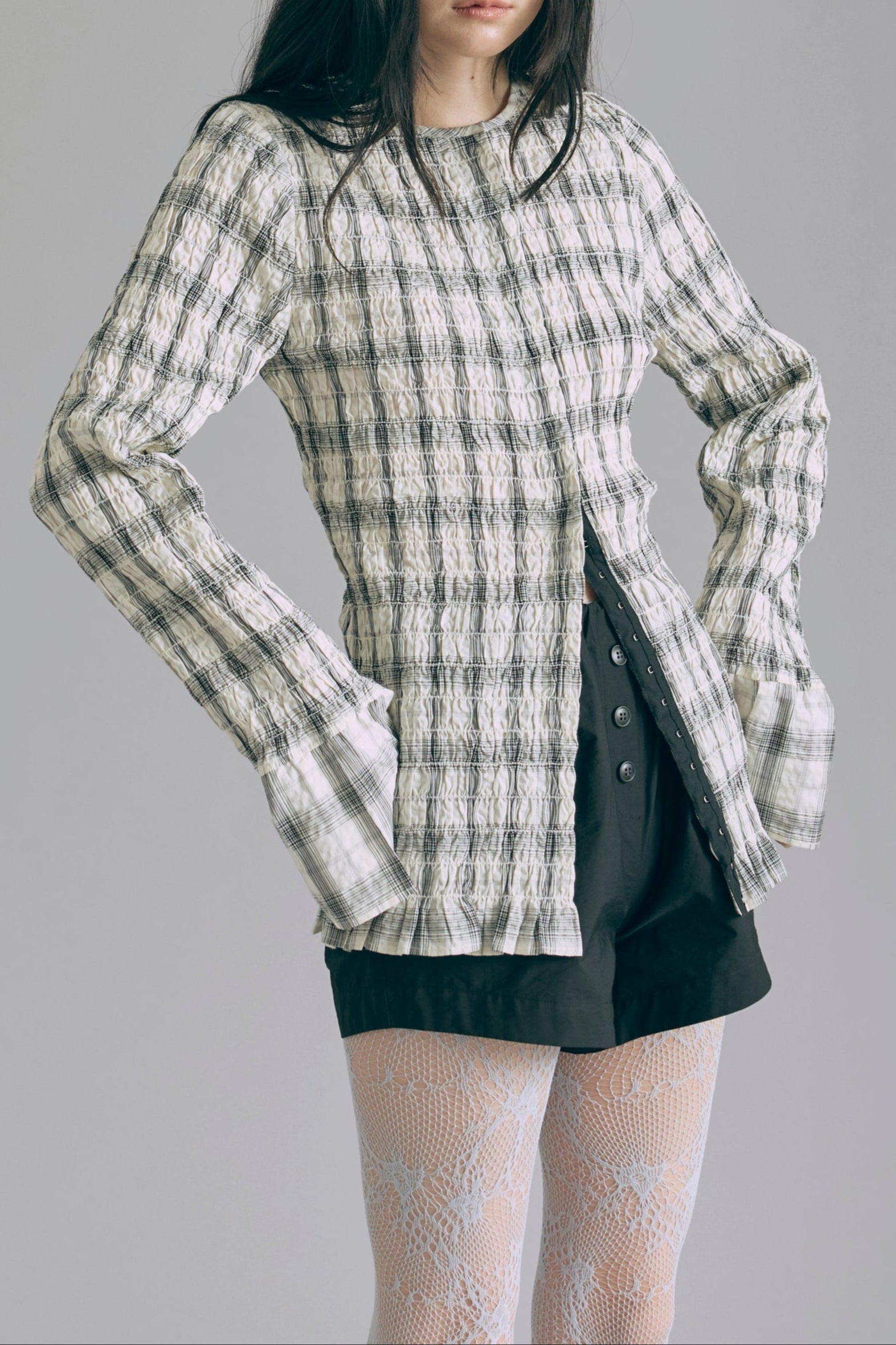 着用カラー:ブラック 着用サイズ:1 モデル身長:165cm