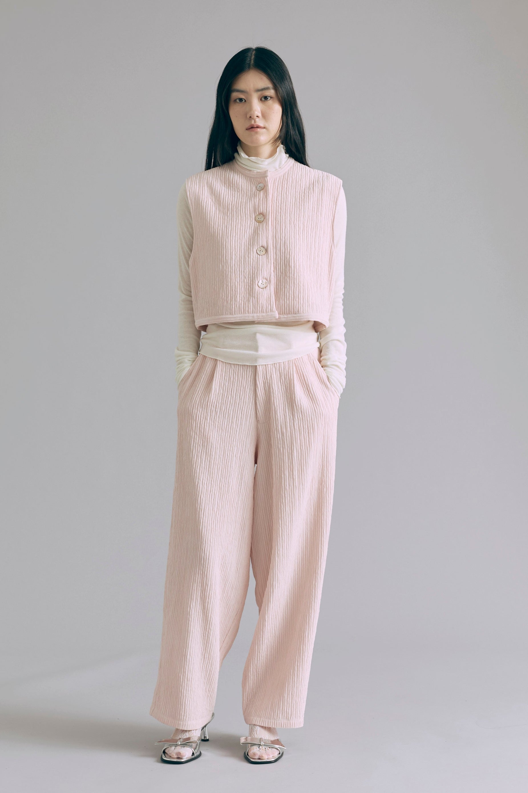 着用カラー:ピンク 着用サイズ:1 モデル身長:165cm