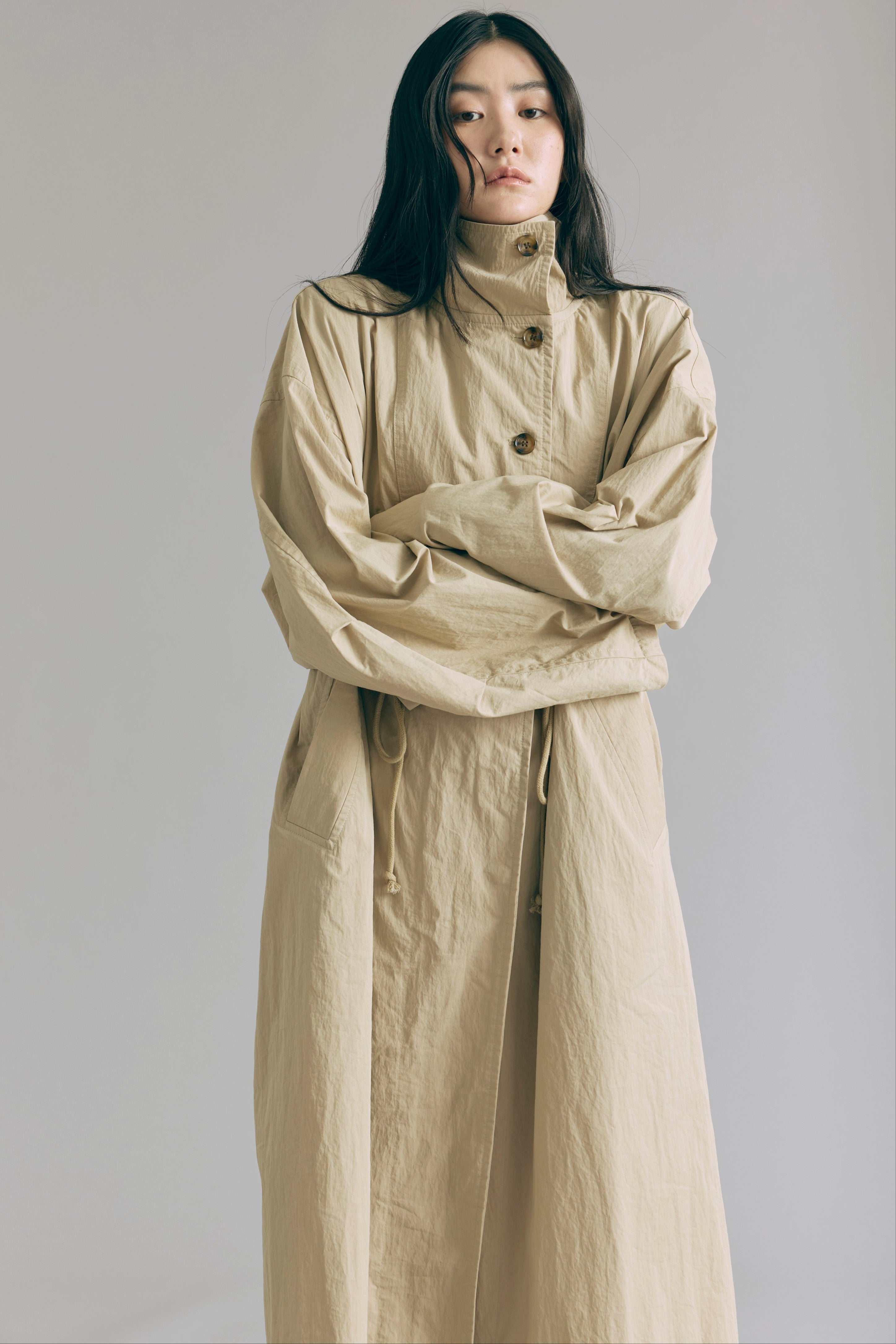 着用カラー:ベージュ モデル身長:165㎝