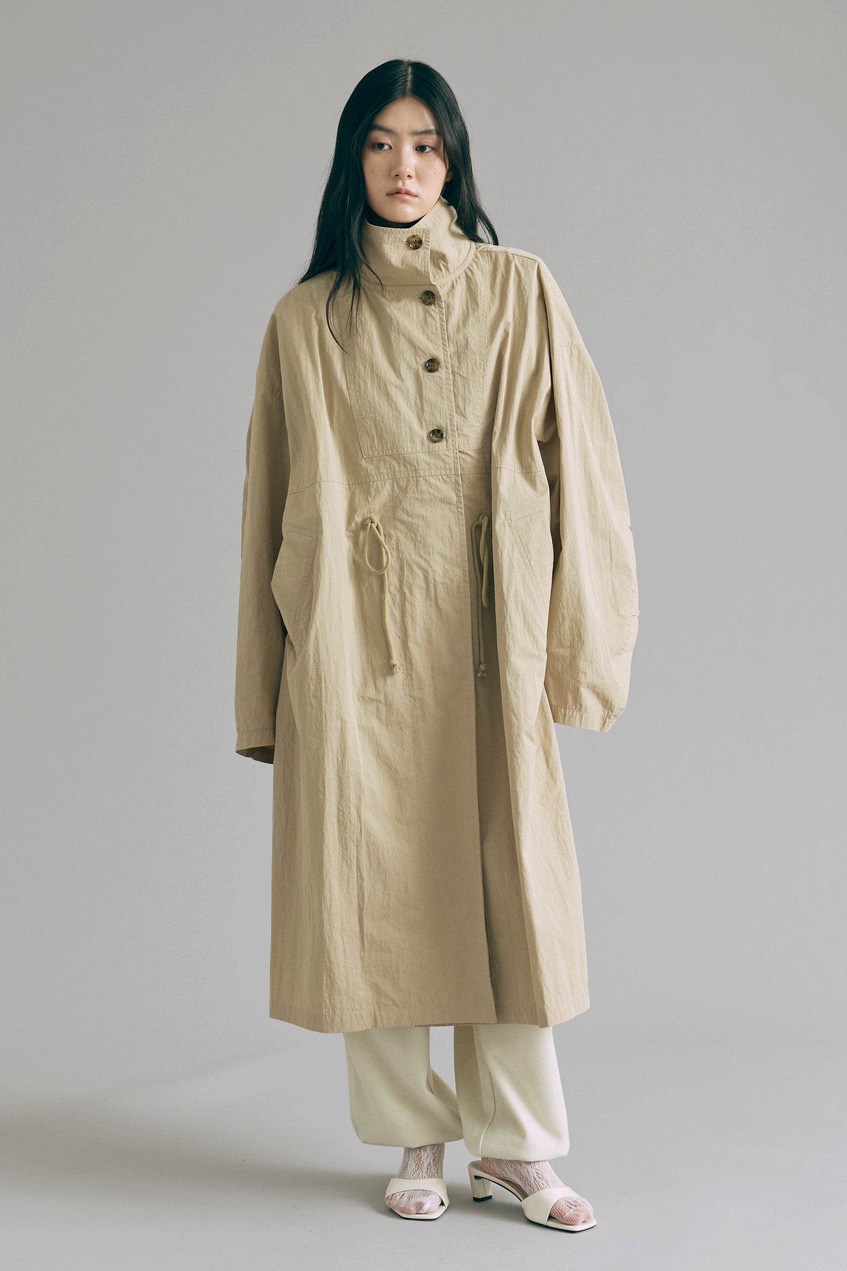 着用カラー:ベージュ モデル身長:165㎝