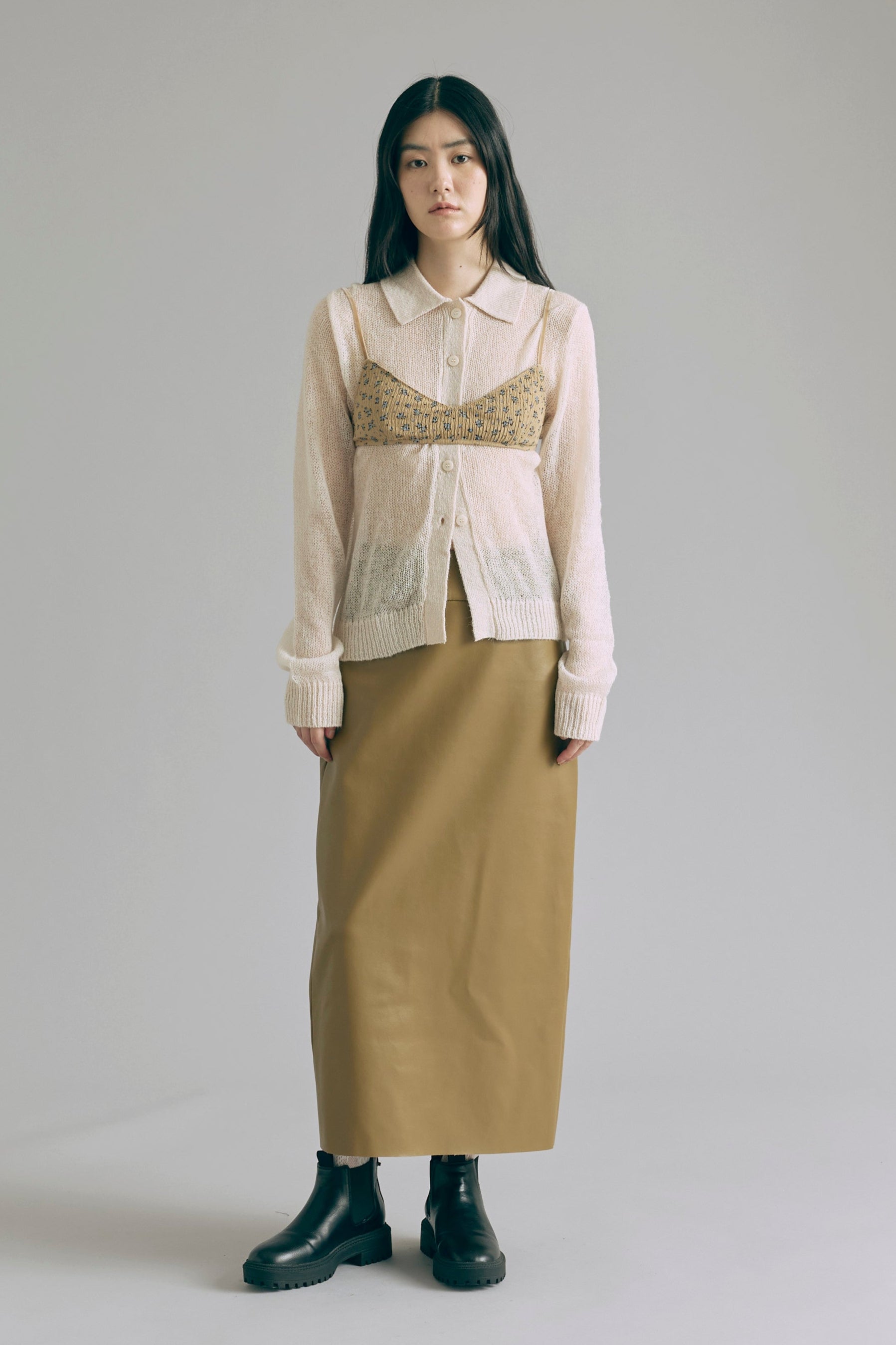 着用カラー:アイボリー モデル身長:165㎝