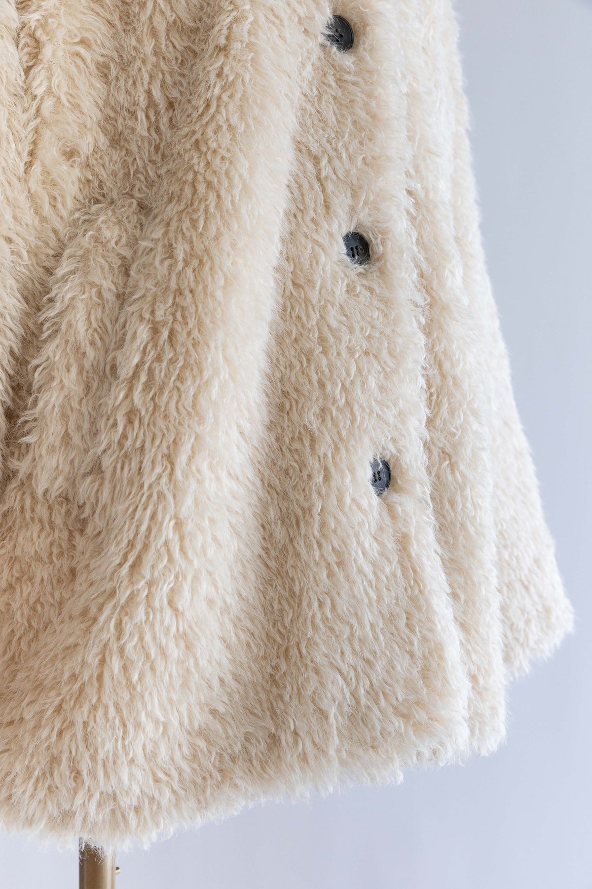 Fur Middle Coat アイボリー