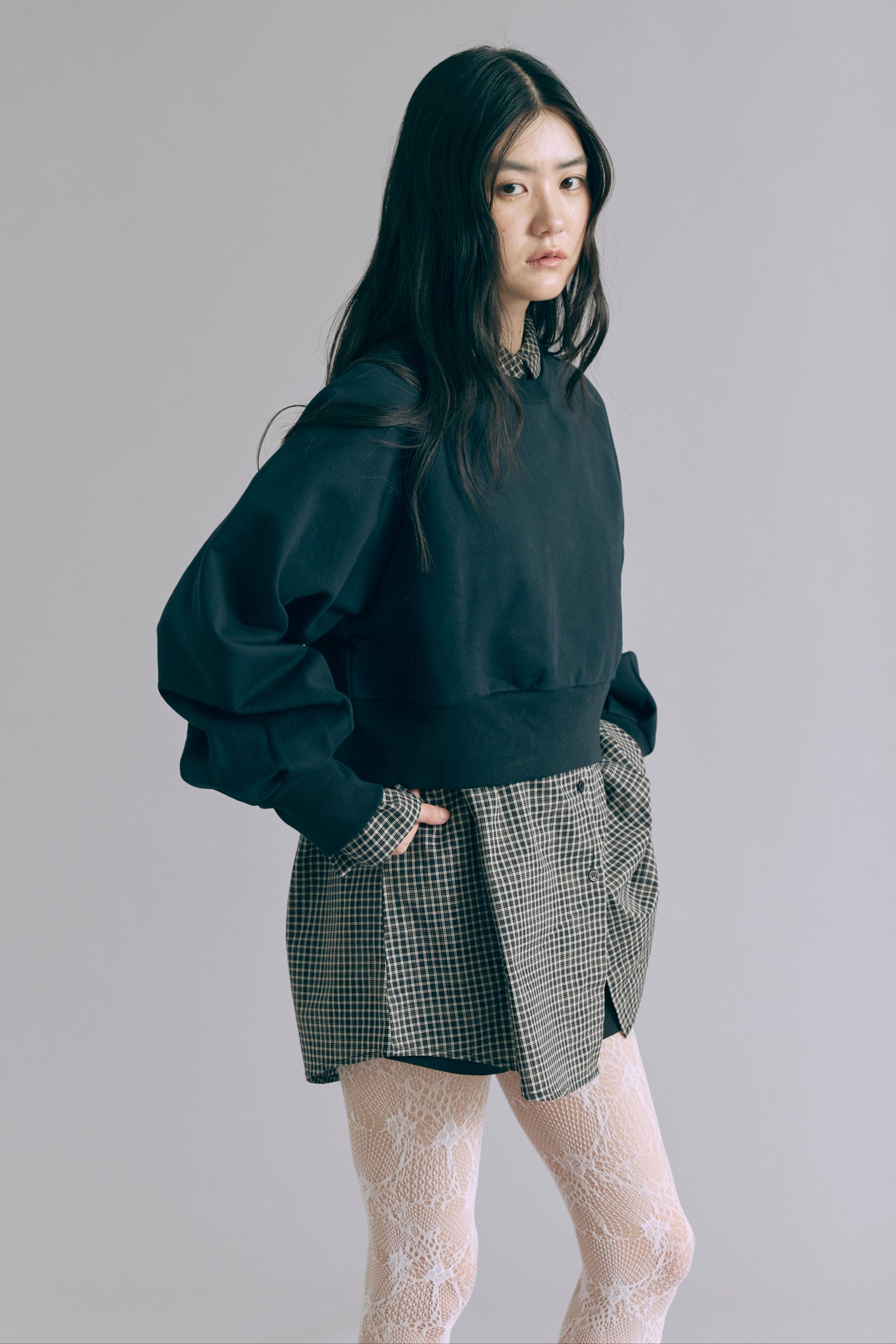 着用カラー:ネイビー モデル身長:165cm