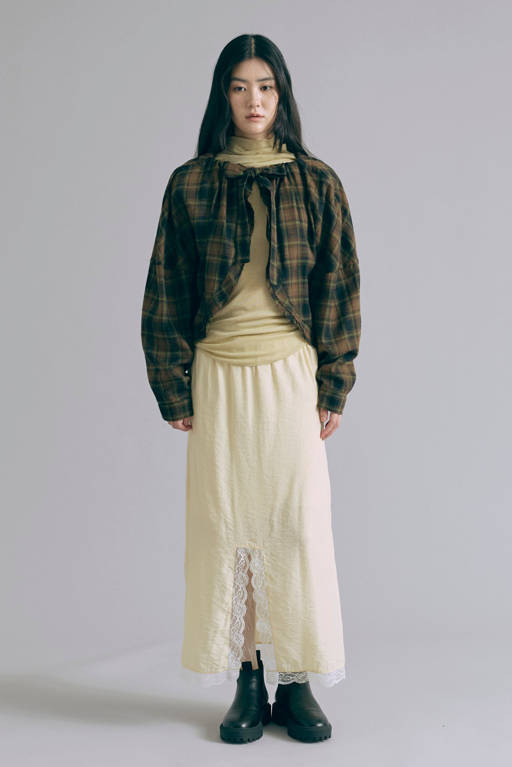 着用カラー:イエロー モデル身長:165㎝