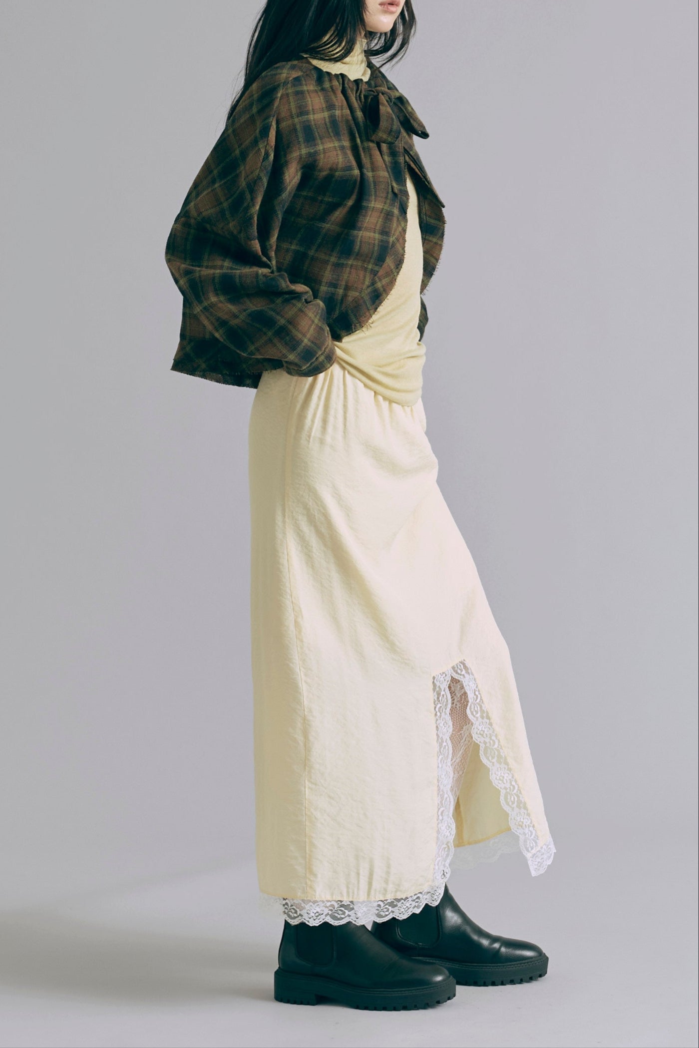 着用カラー:イエロー モデル身長:165㎝