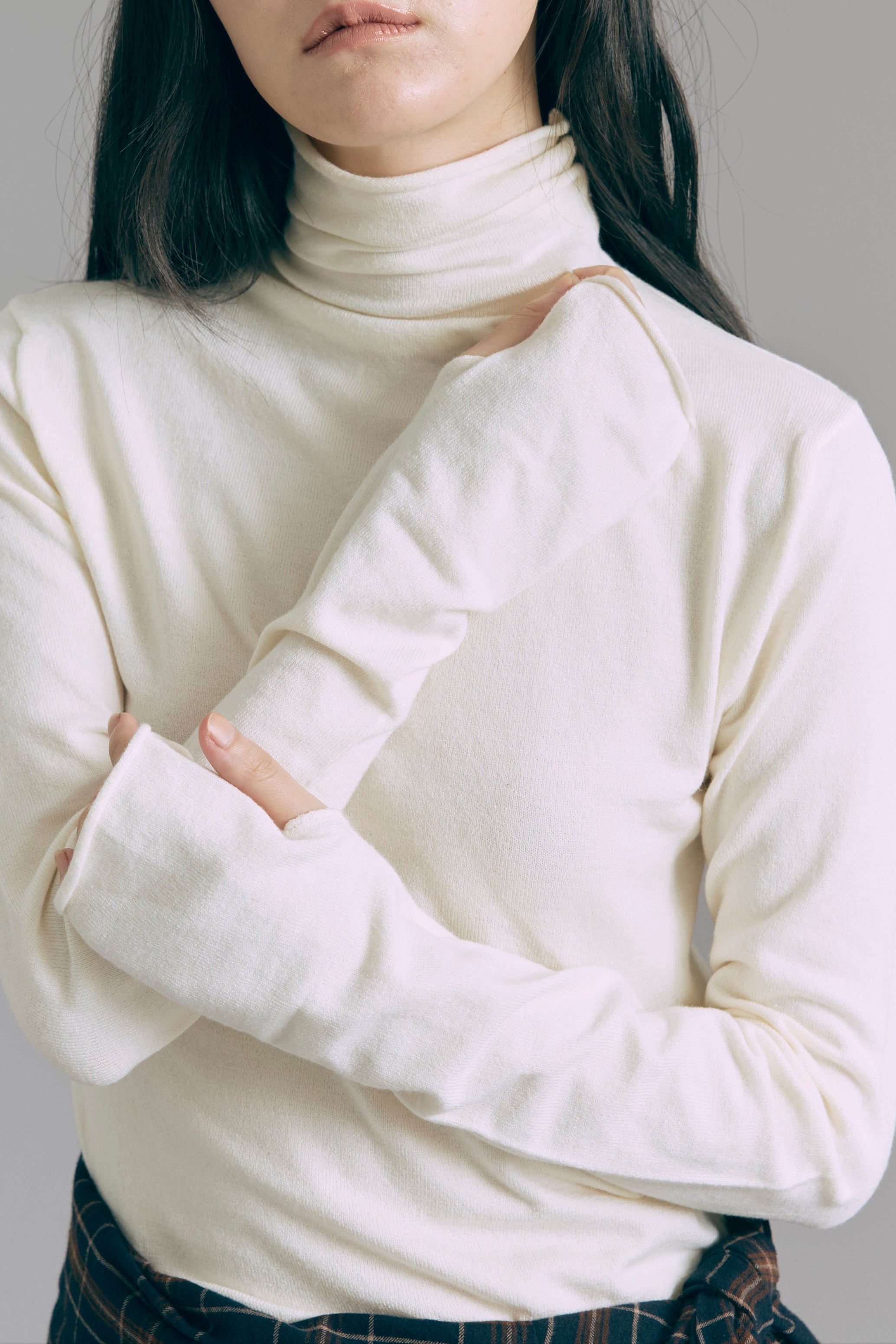 着用カラー:アイボリー モデル身長:165㎝