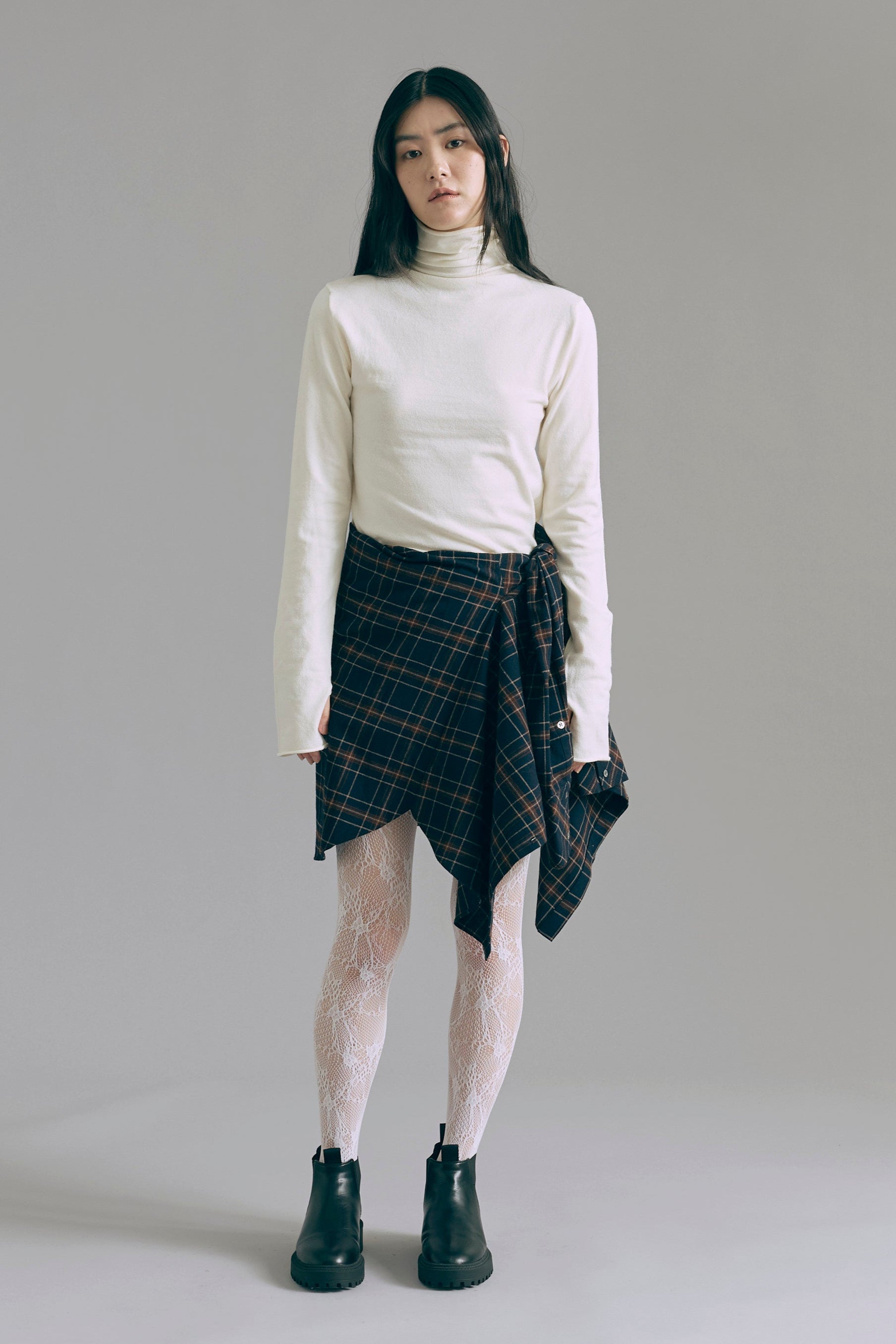 着用カラー:アイボリー モデル身長:165㎝