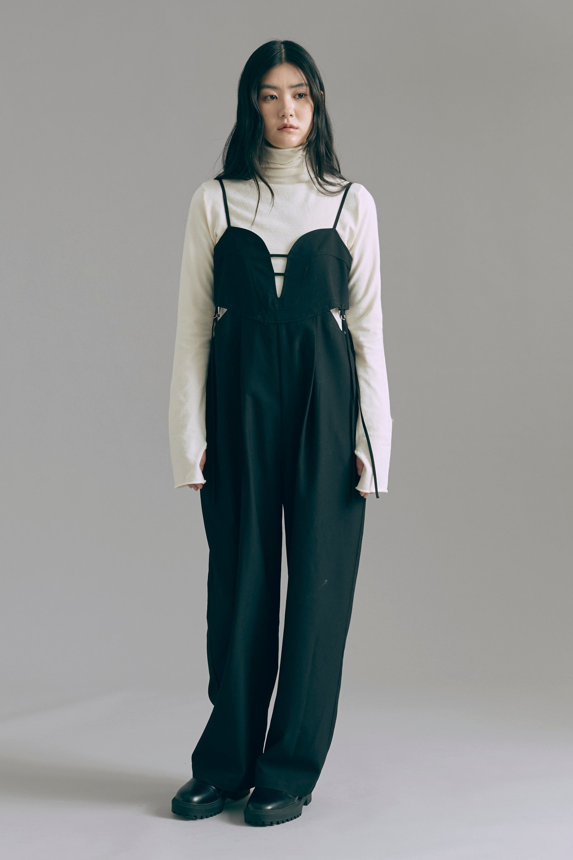 着用カラー:アイボリー モデル身長:165㎝